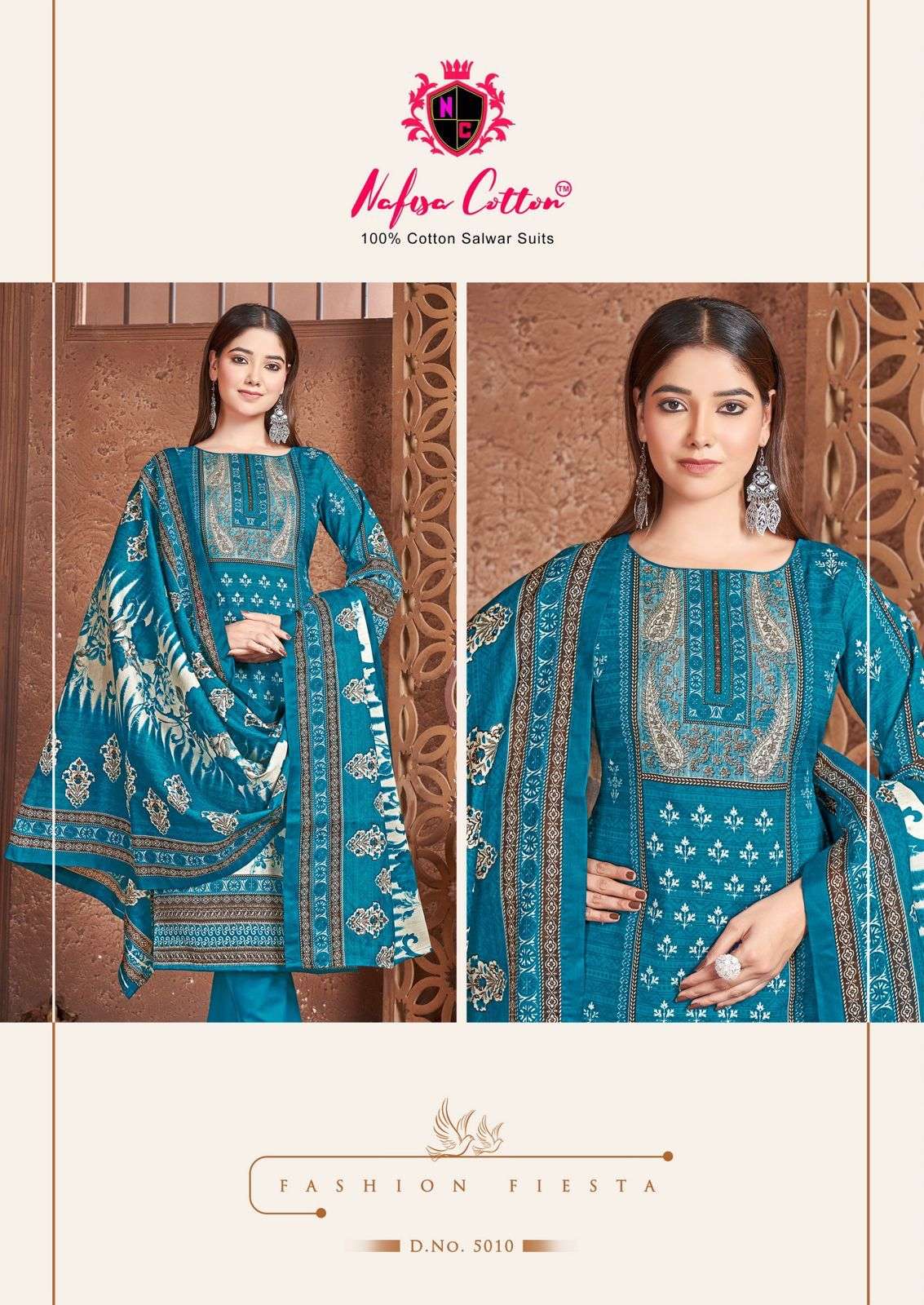 NAFISA COTTON ESRA VOL 5 COTTON DIGITAL PRINTS SALWAR SUIT	