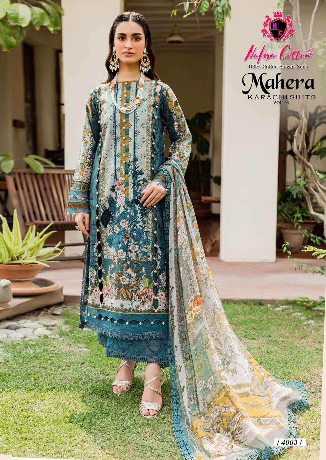 NAFISA COTTON MAHERA KARACHI SUITS VOL 4 COTTON DRESS