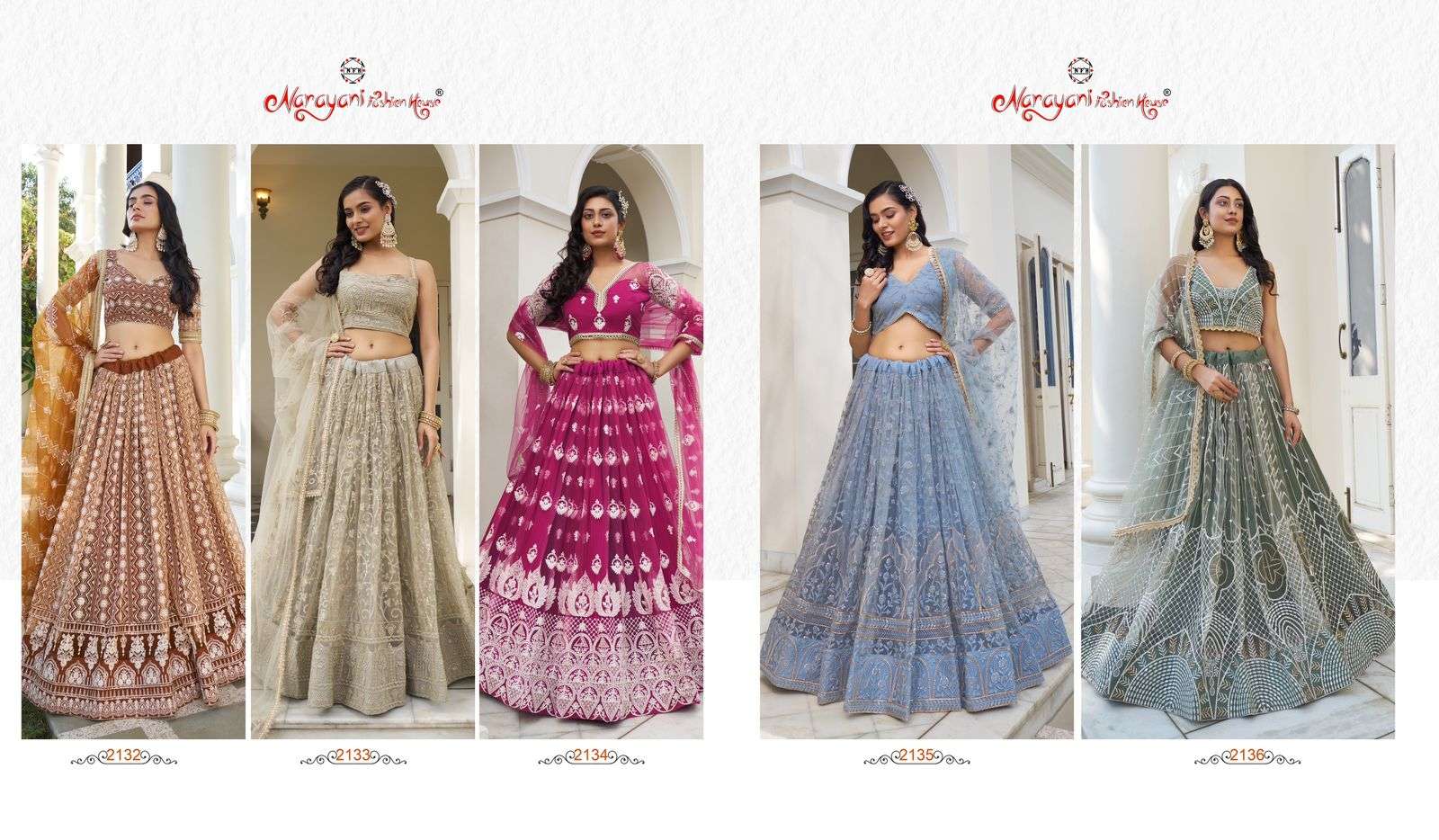 NARAYANI FASHION HOUSE KELAYA VOL 7 WEDDING WEAR LEHENGA