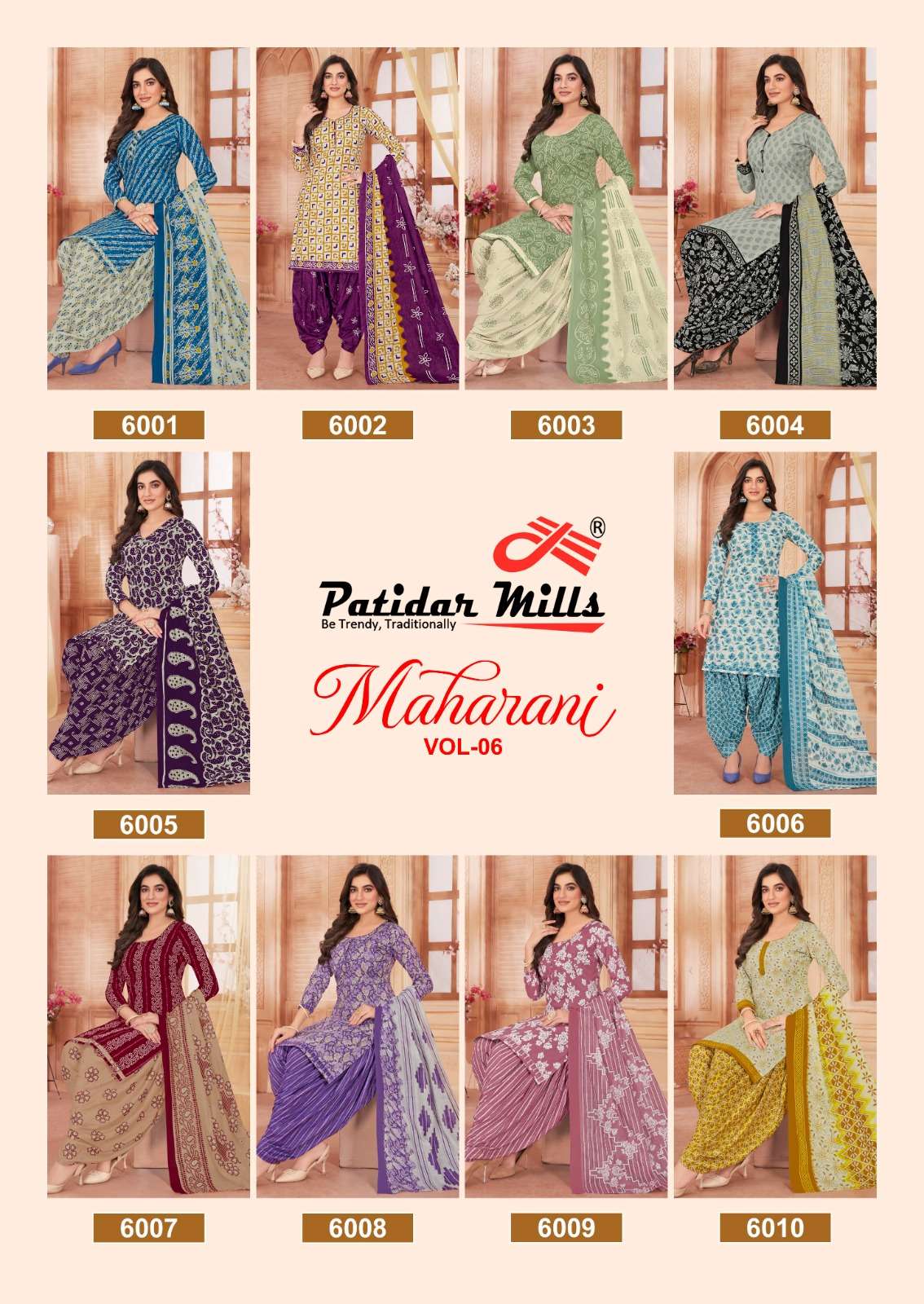 PATIDAR MILLS MAHARANI VOL 6 COTTON DRESS