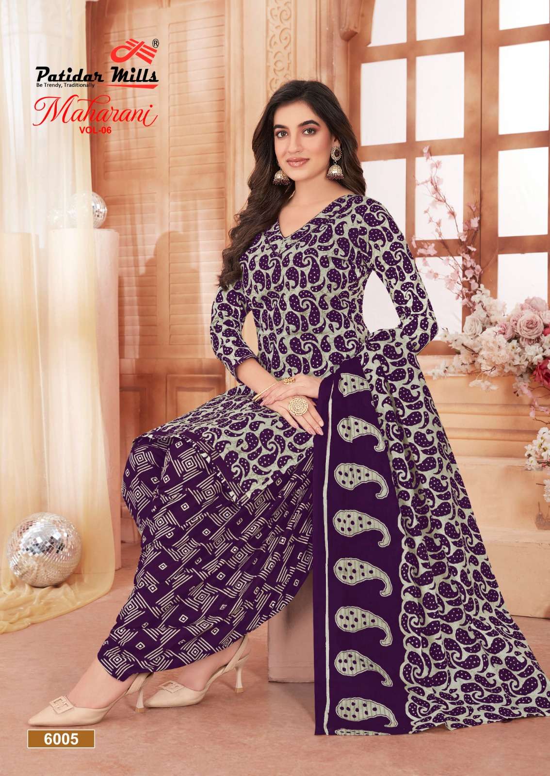PATIDAR MILLS MAHARANI VOL 6 COTTON DRESS