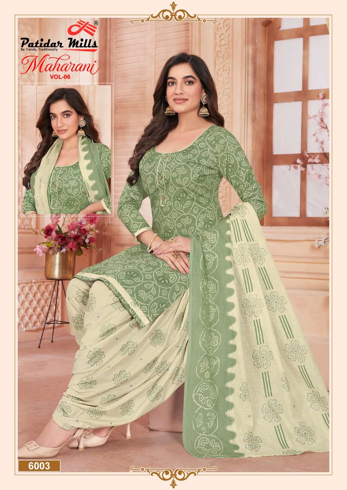 PATIDAR MILLS MAHARANI VOL 6 COTTON DRESS