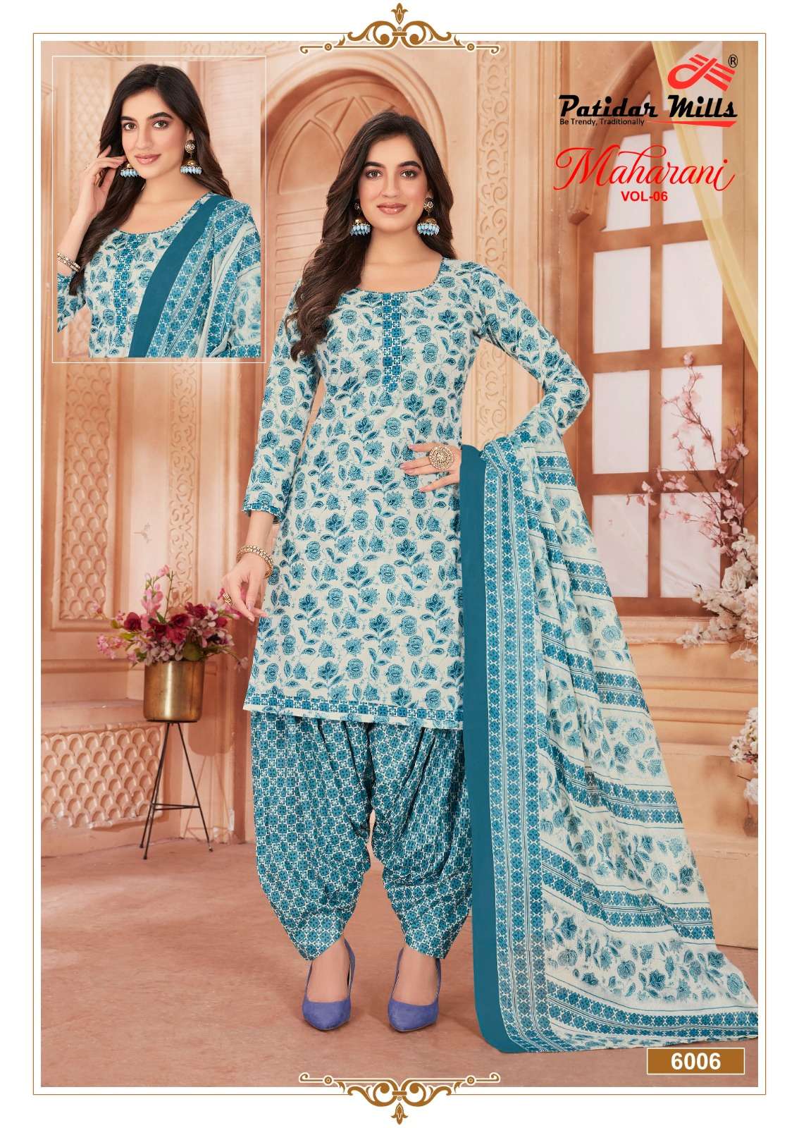 PATIDAR MILLS MAHARANI VOL 6 COTTON DRESS