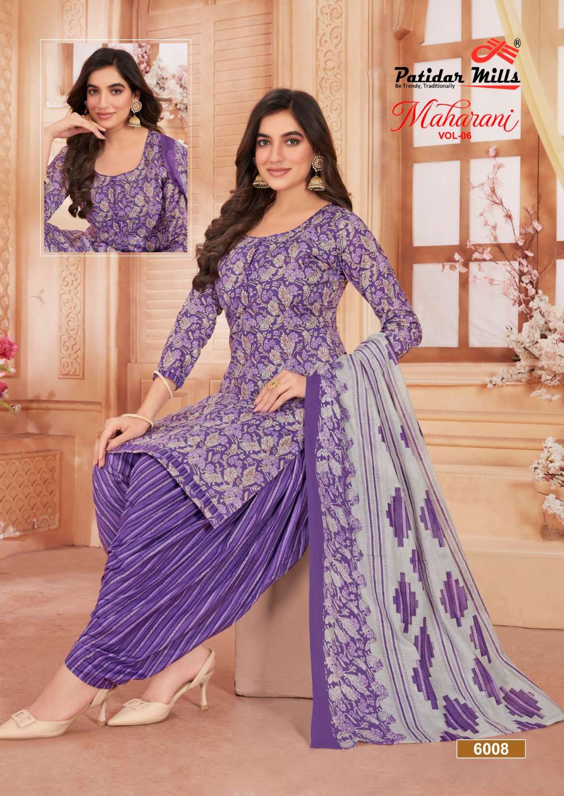 PATIDAR MILLS MAHARANI VOL 6 COTTON DRESS
