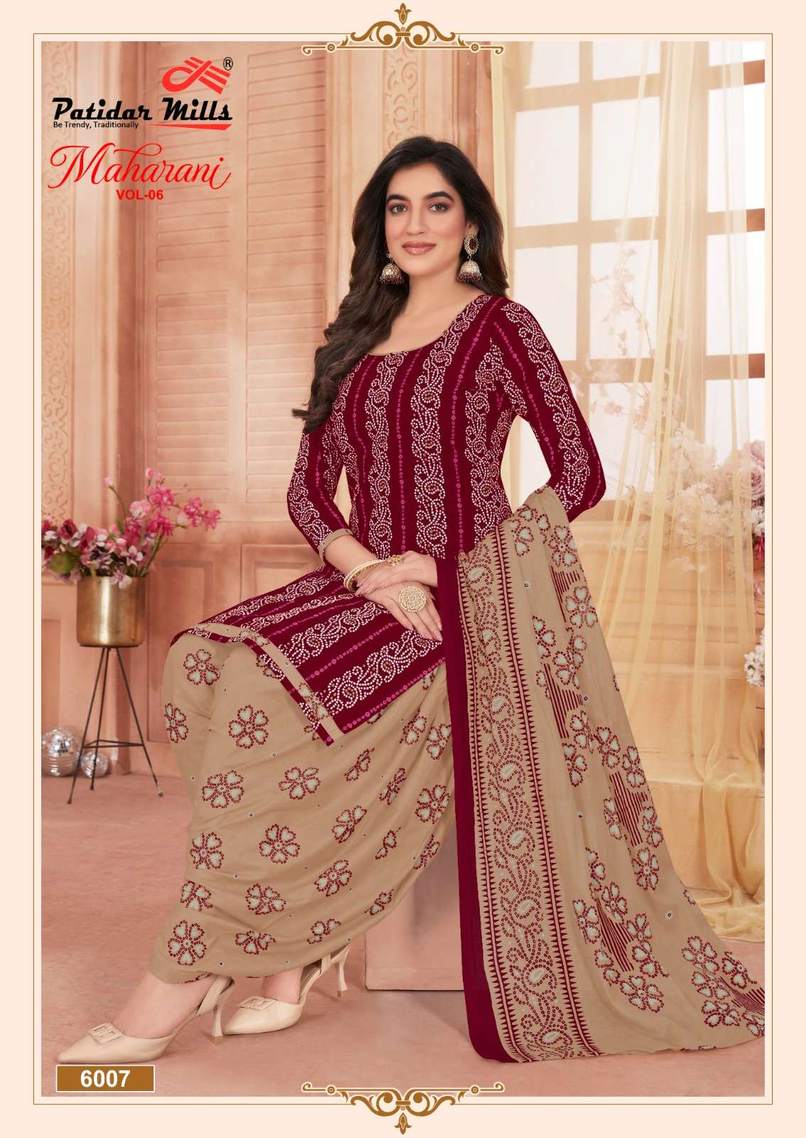 PATIDAR MILLS MAHARANI VOL 6 COTTON DRESS