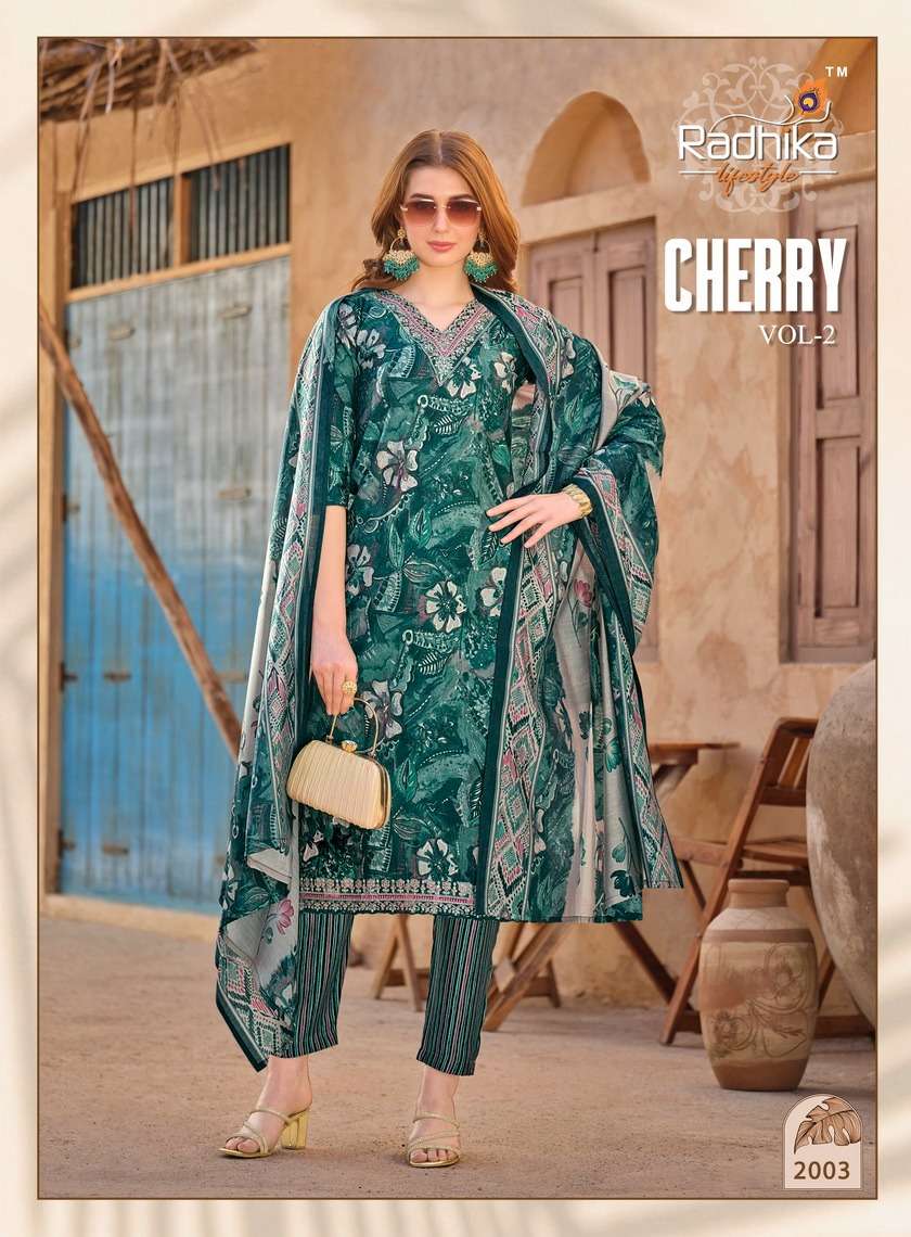 RADHIKA LIFE STYLE CHERRY VOL 2 LADIES KURTI COMBO SET