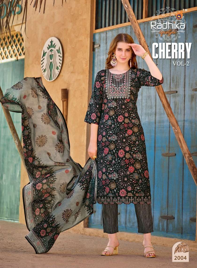 RADHIKA LIFE STYLE CHERRY VOL 2 LADIES KURTI COMBO SET