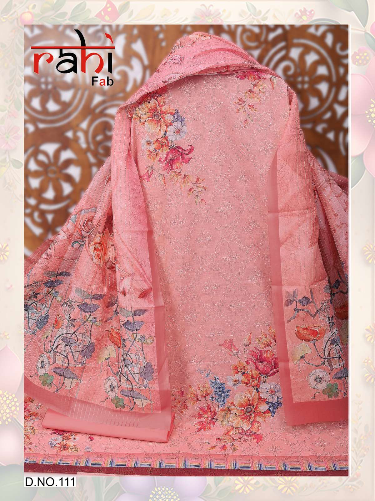 RAHI FAB RIHANNA COTTON DIGITAL PRINTS WITH FANCY WORK SUIT