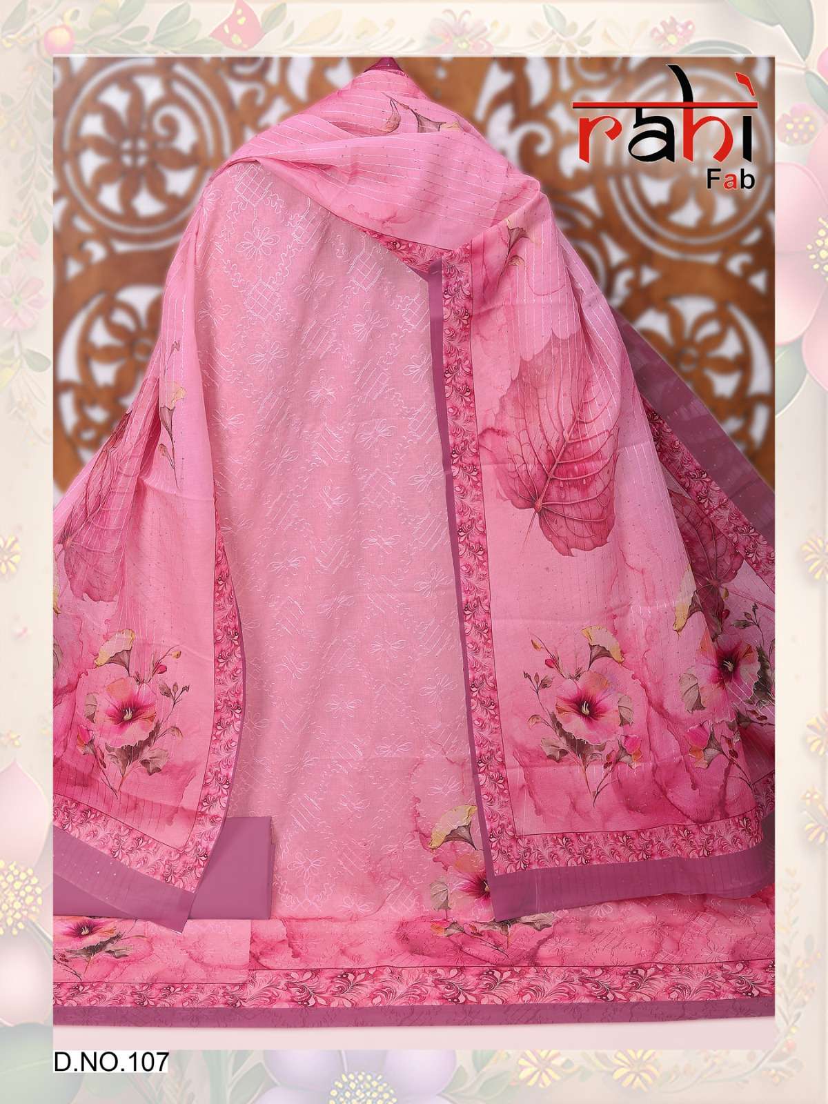 RAHI FAB RIHANNA COTTON DIGITAL PRINTS WITH FANCY WORK SUIT