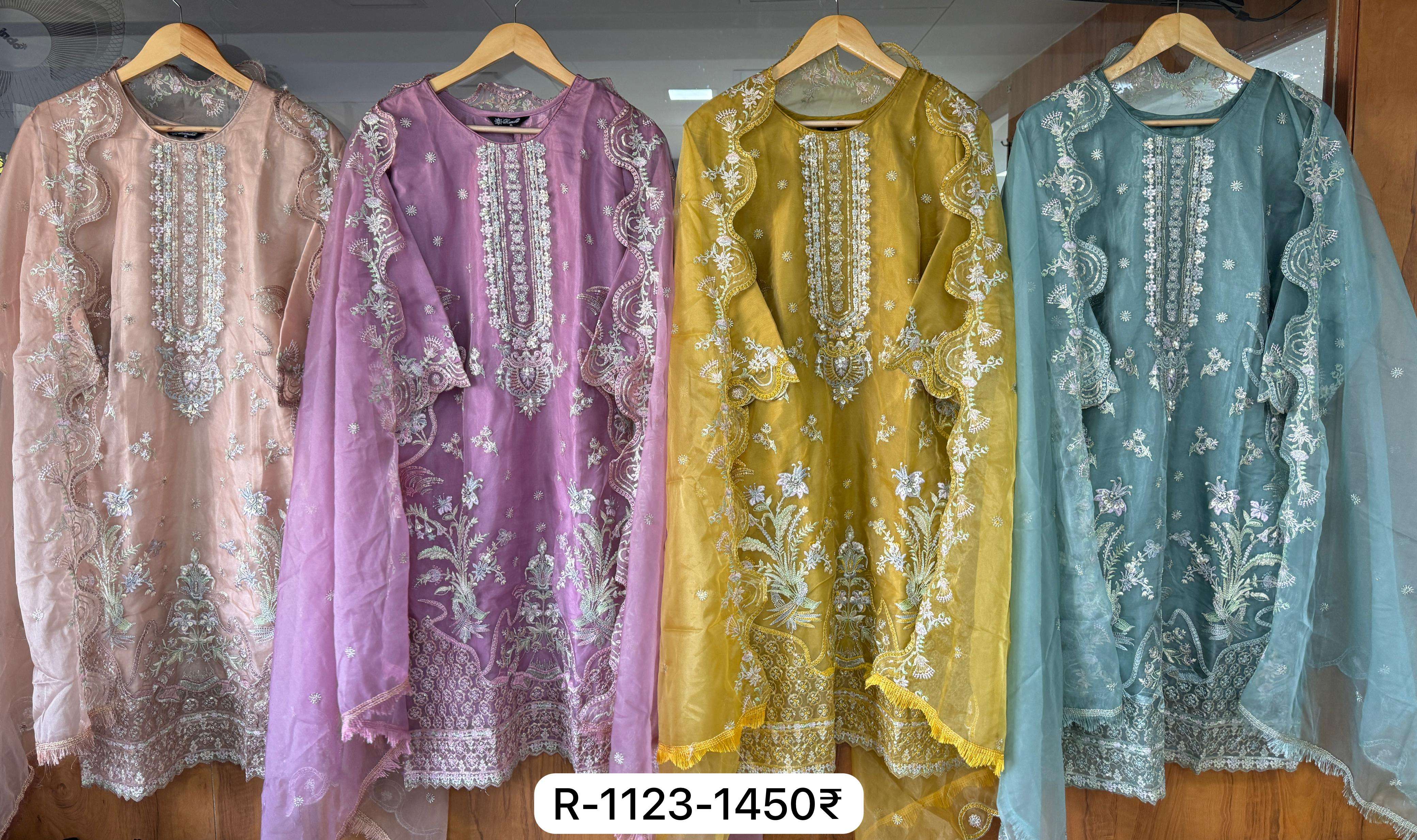 RAMSHA R 1123 ORGANZA BEAUTIFUL DESIGNER SUIT
