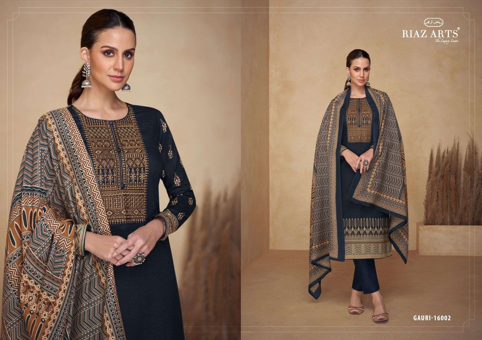 RIAZ ARTS GAURI LAWN COTTON FANCY WORK SUIT