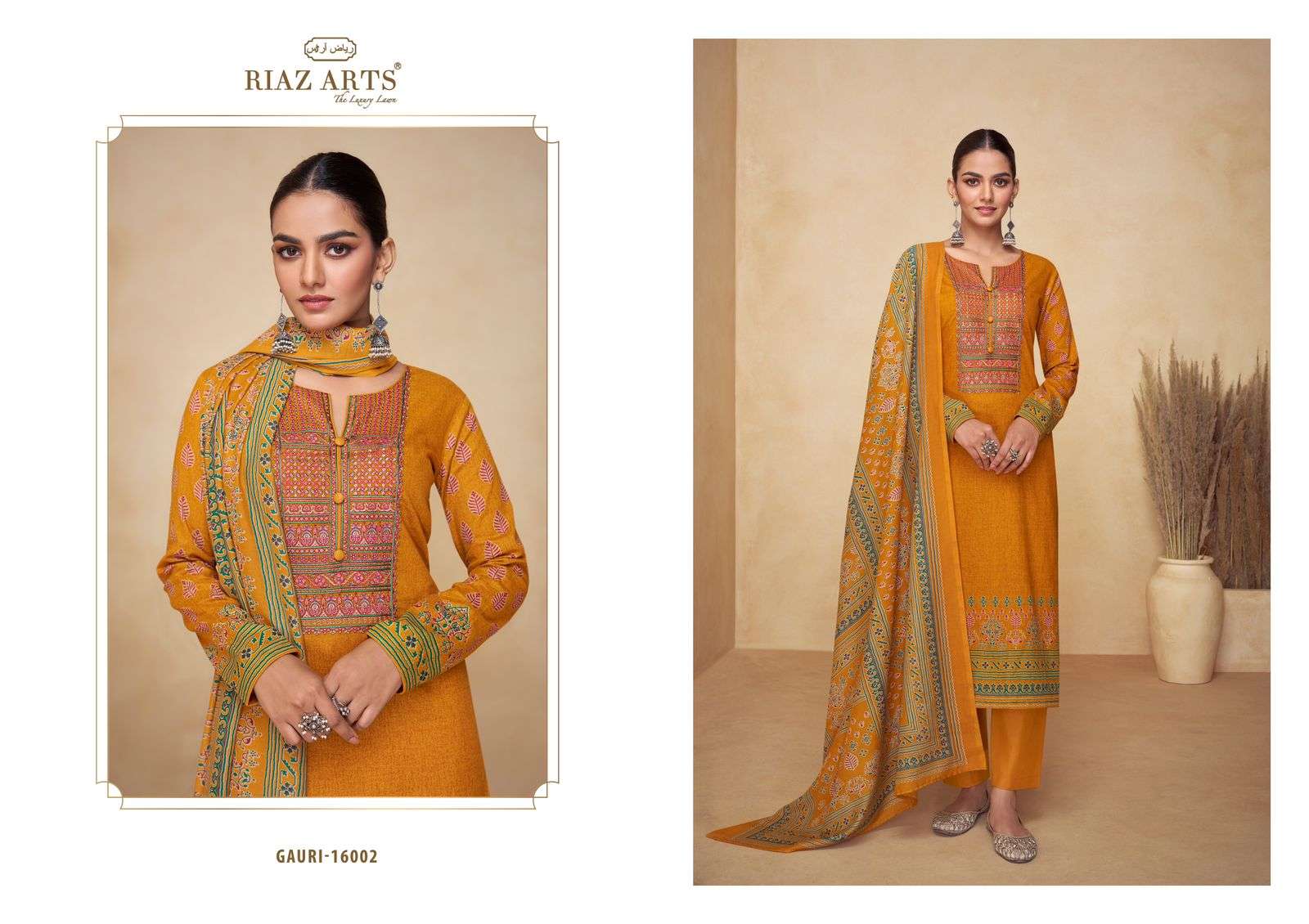 RIAZ ARTS GAURI LAWN COTTON FANCY WORK SUIT