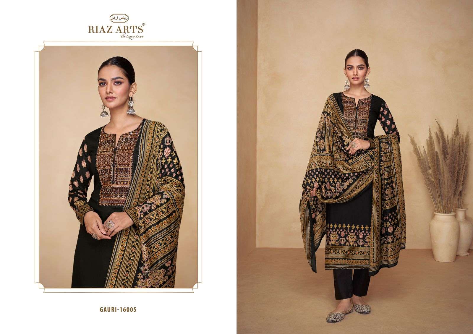 RIAZ ARTS GAURI LAWN COTTON FANCY WORK SUIT