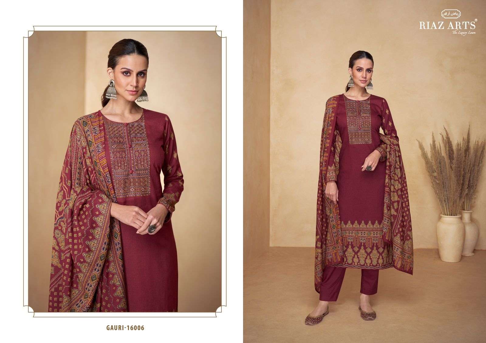 RIAZ ARTS GAURI LAWN COTTON FANCY WORK SUIT