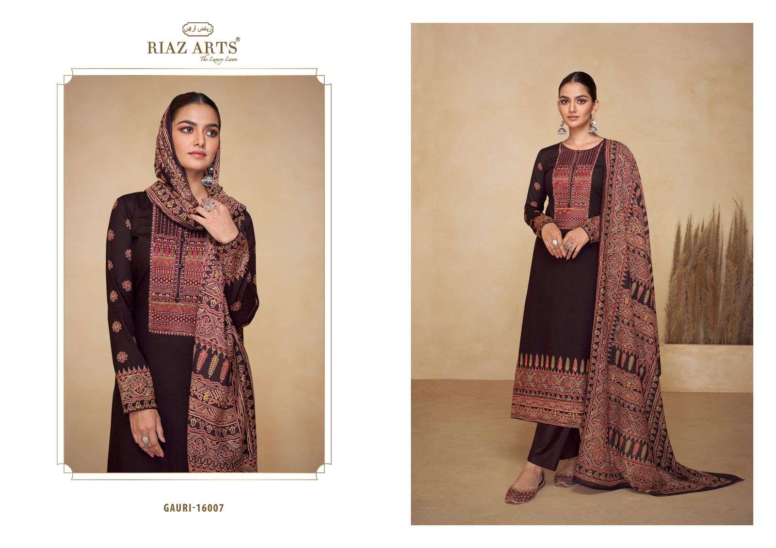 RIAZ ARTS GAURI LAWN COTTON FANCY WORK SUIT