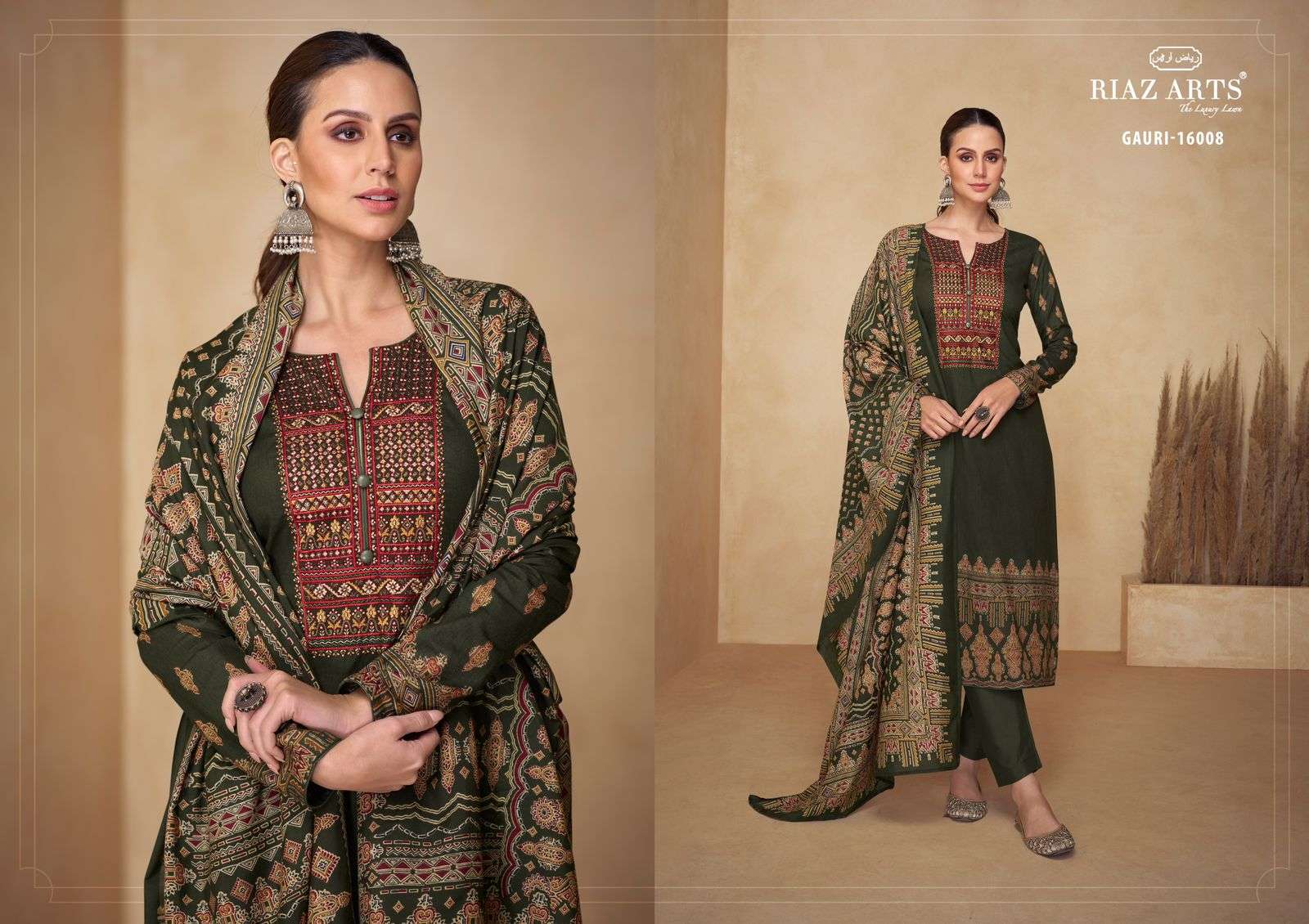 RIAZ ARTS GAURI LAWN COTTON FANCY WORK SUIT