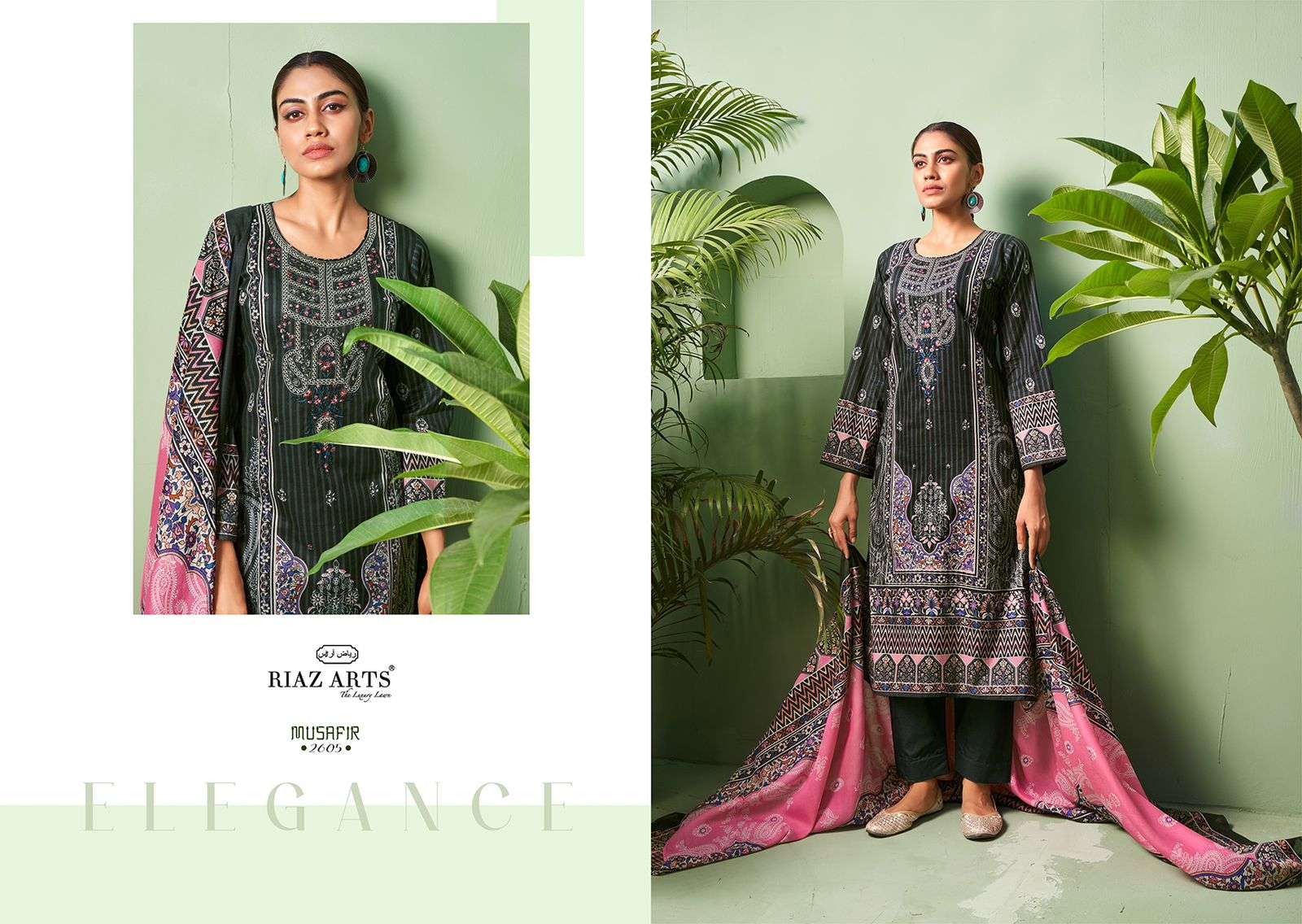 RIAZ ARTS MUSAFIR VOL 2 LAWN COTTON DIGITAL PRINT SUIT