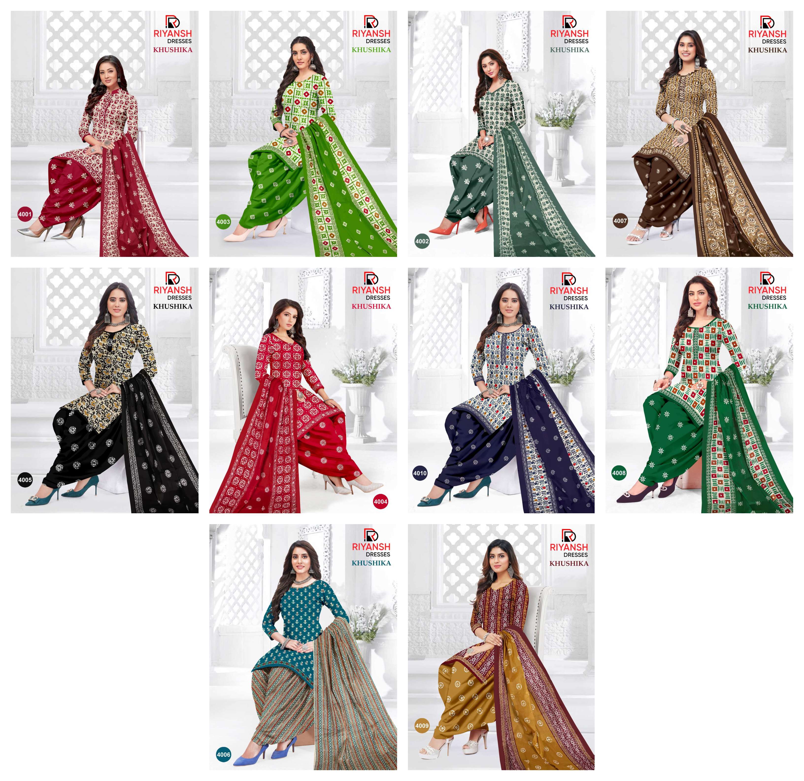 RIYANSH DRESSES KHUSHIKA VOL 4 COTTON PATIYALA SALWAR SUIT