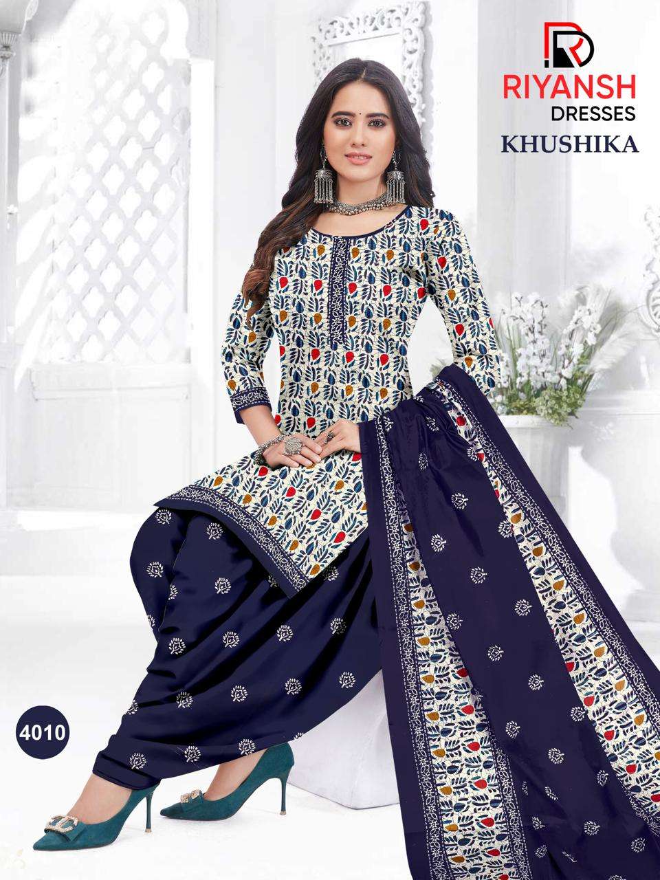 RIYANSH DRESSES KHUSHIKA VOL 4 COTTON PATIYALA SALWAR SUIT