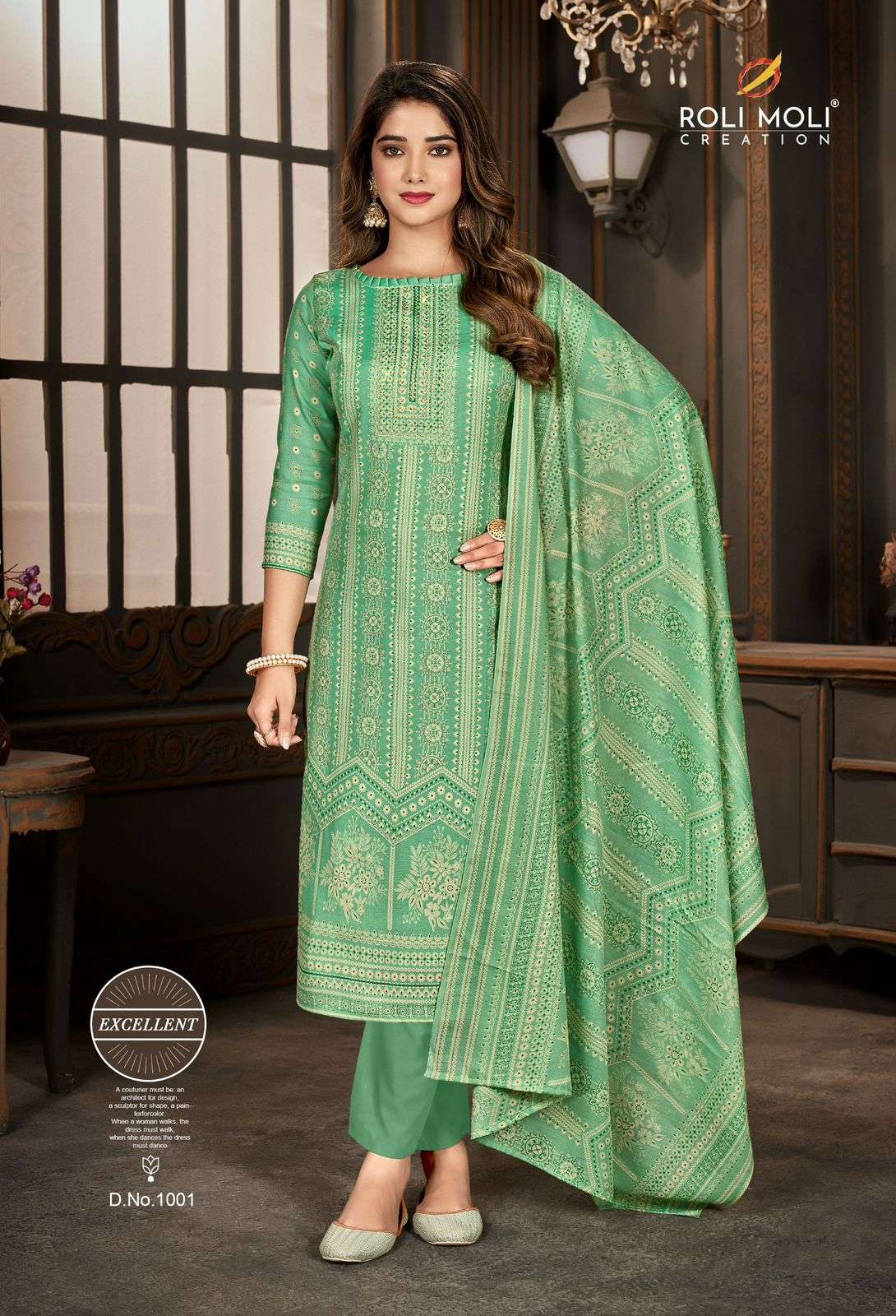 ROLI MOLI CREATION SIRAT COTTON PRINTS DRESS