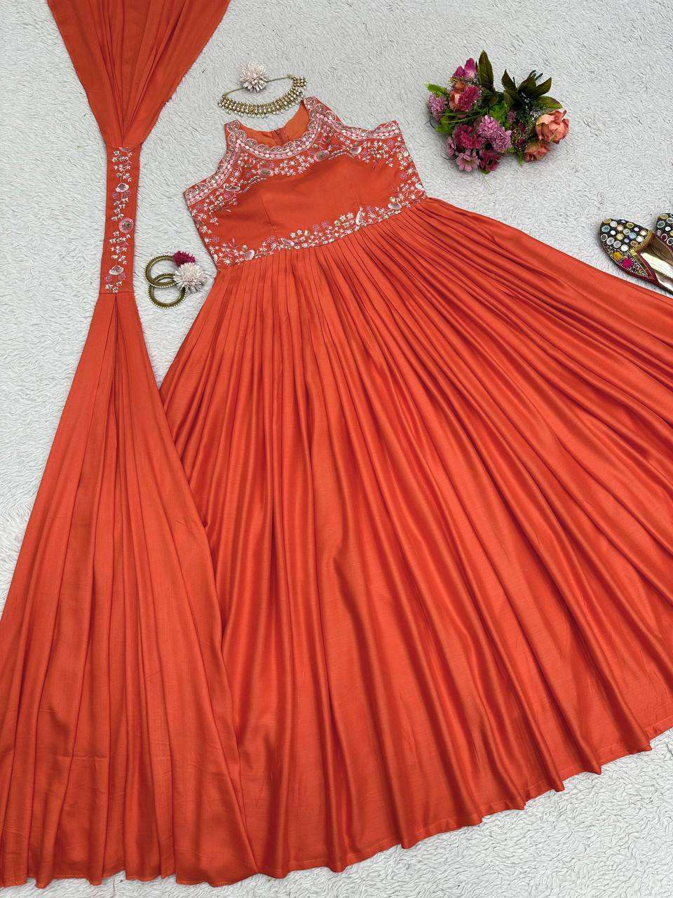 RTC 5686 GOWN DUPATTA