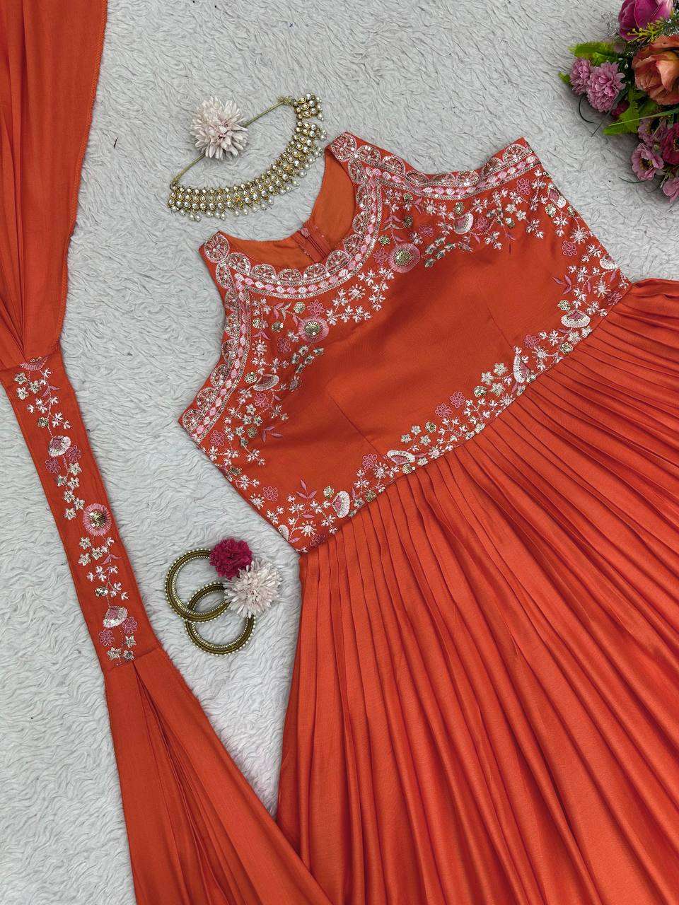 RTC 5686 GOWN DUPATTA