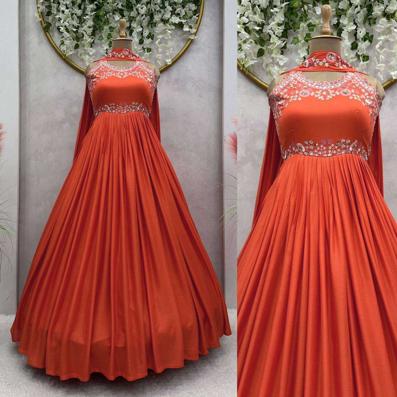 RTC 5686 GOWN DUPATTA
