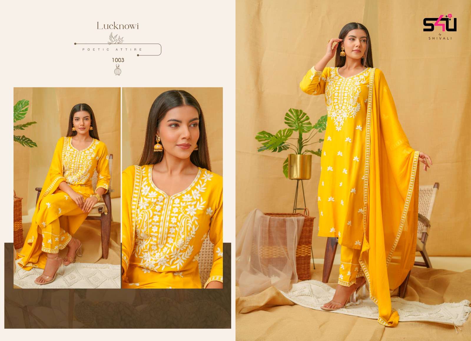 S4U SHIVALI LUCKNOWI BEAUTIFUL DESIGNER SUIT