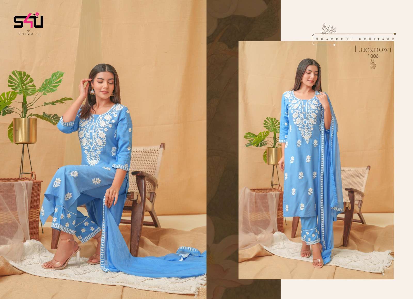 S4U SHIVALI LUCKNOWI BEAUTIFUL DESIGNER SUIT