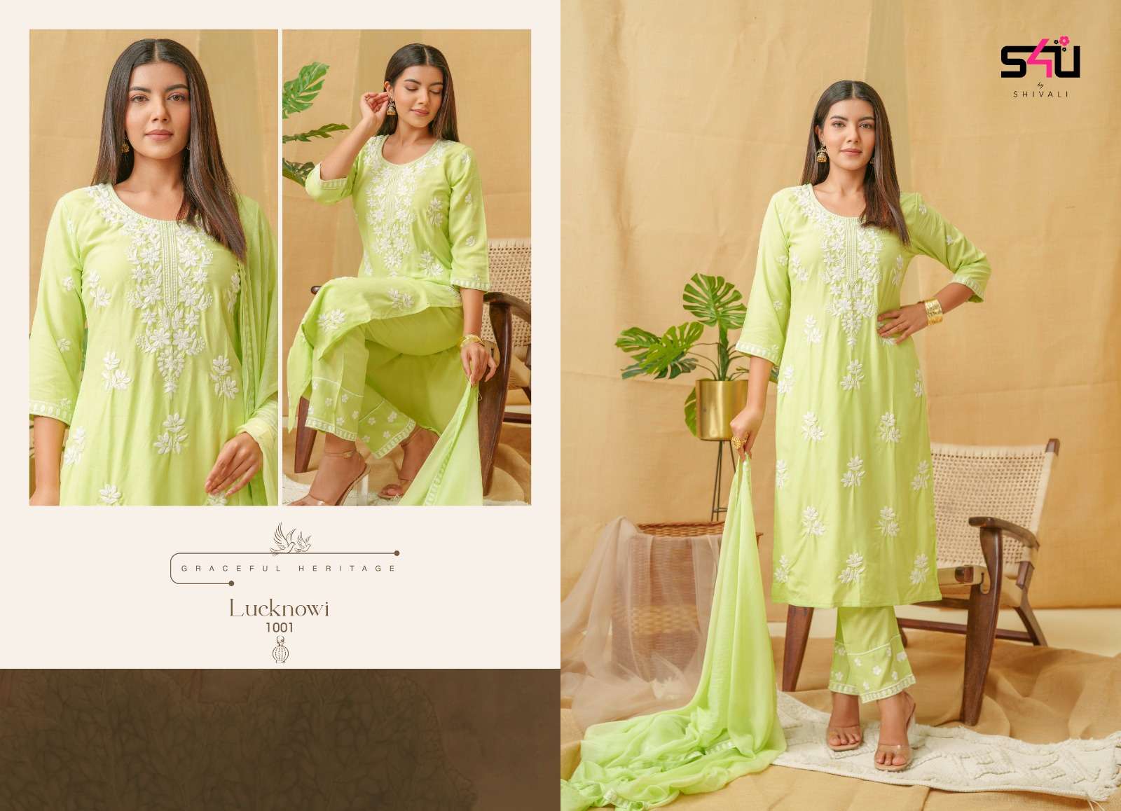 S4U SHIVALI LUCKNOWI BEAUTIFUL DESIGNER SUIT