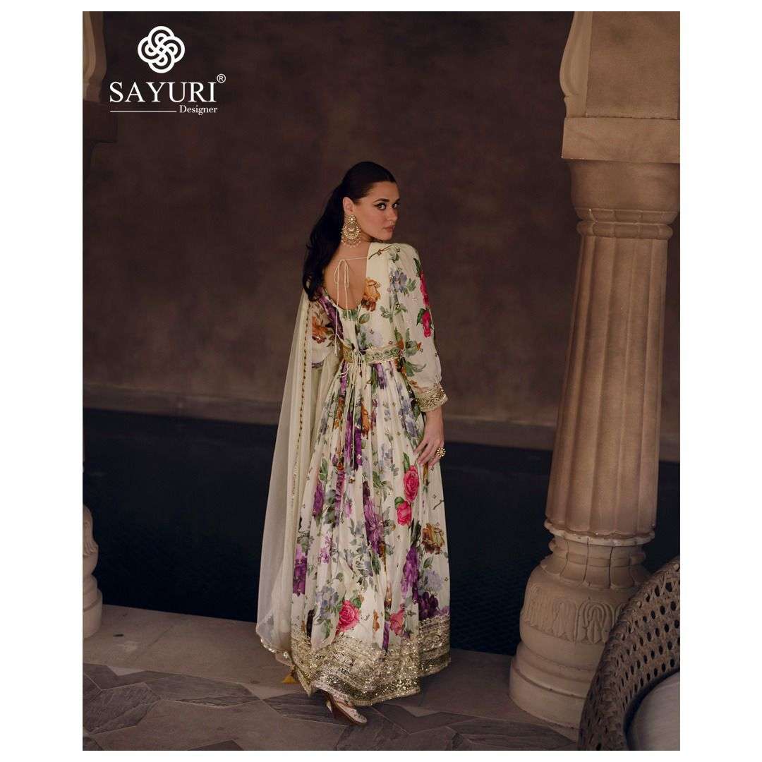 SAYURI DESIGNER KESAR DESIGNER LONG ANARKALI GOWN DRESS