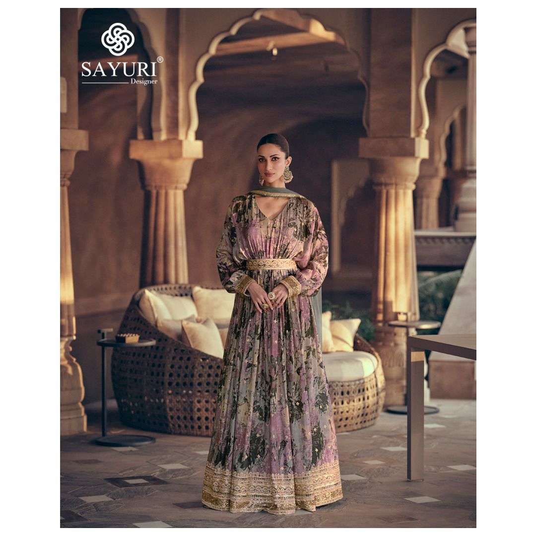 SAYURI DESIGNER KESAR DESIGNER LONG ANARKALI GOWN DRESS