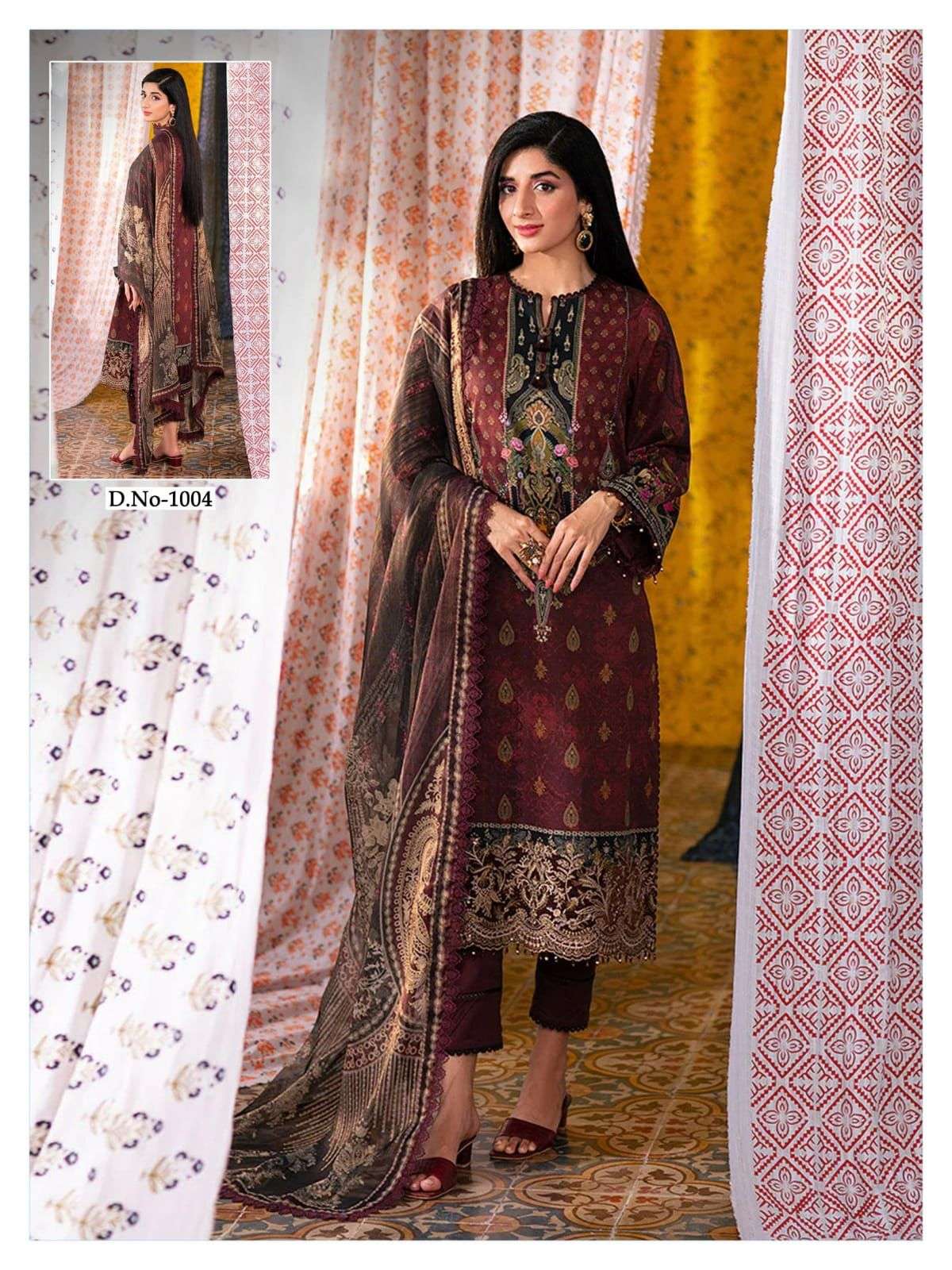 SHREE FAB ALIYA B COTTON KARACHI STYLE PRINT SUIT