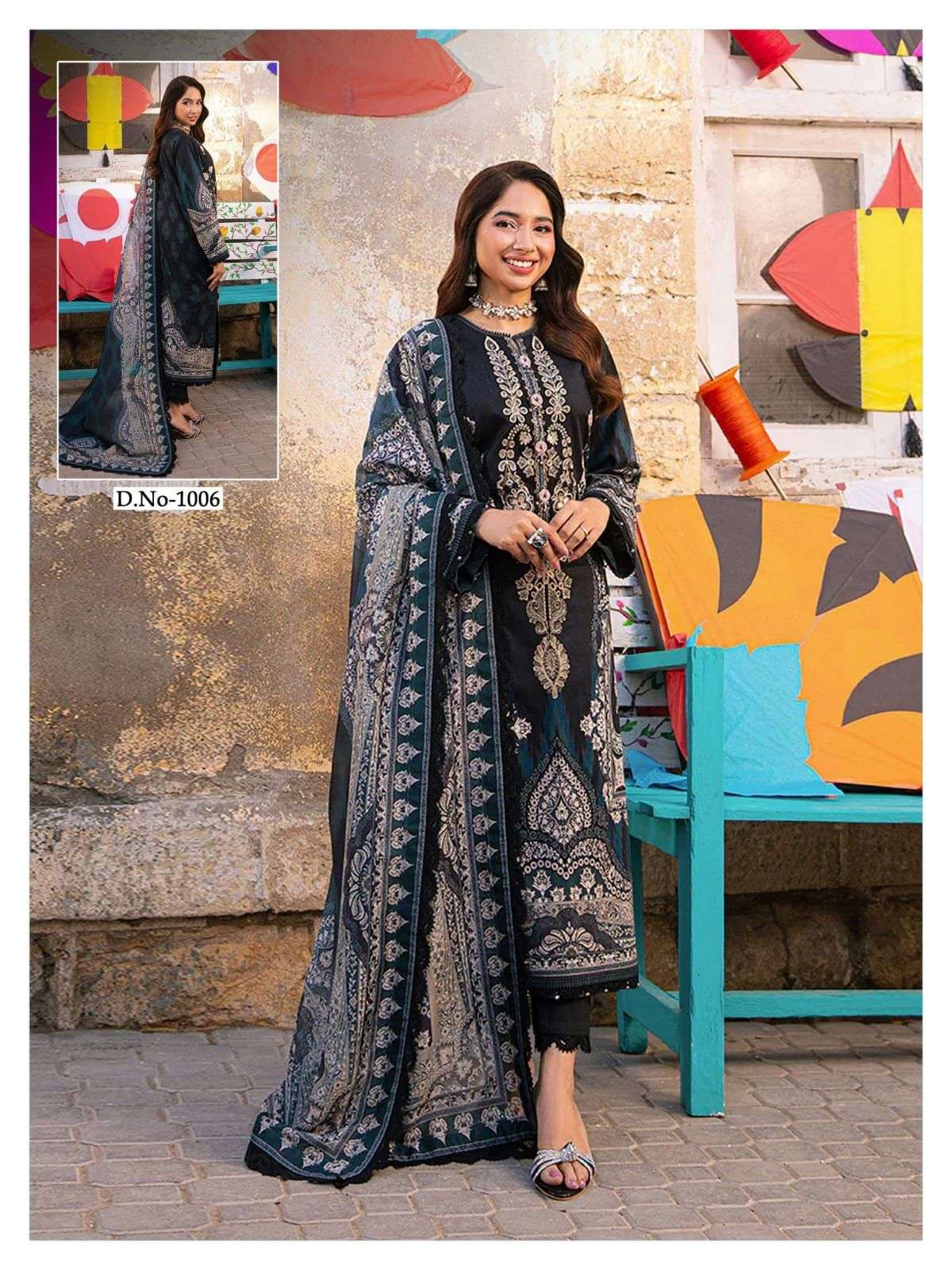 SHREE FAB ALIYA B COTTON KARACHI STYLE PRINT SUIT