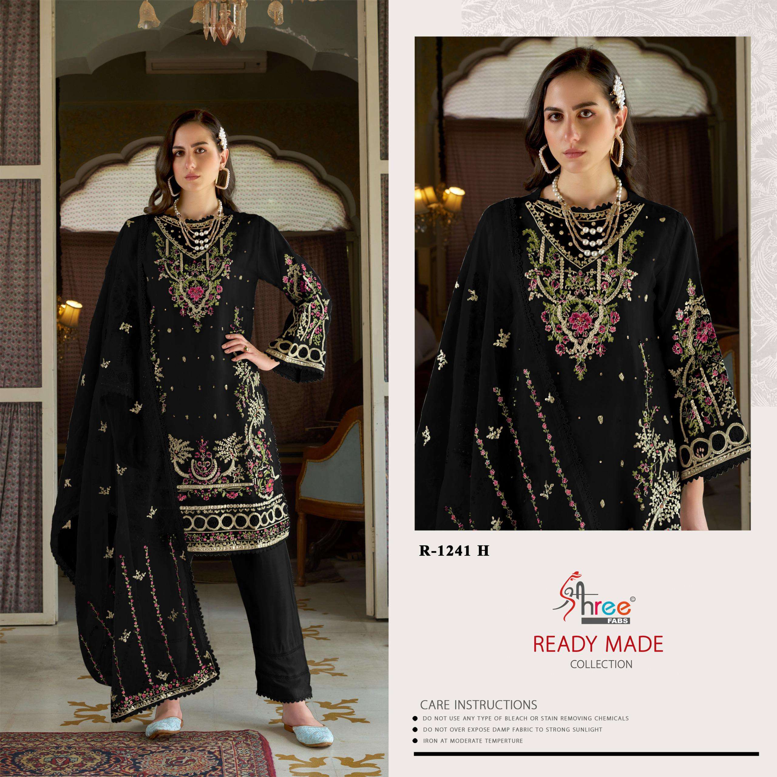 SHREE FABS R 1241 ORGANZA EMBROIDERED SUIT