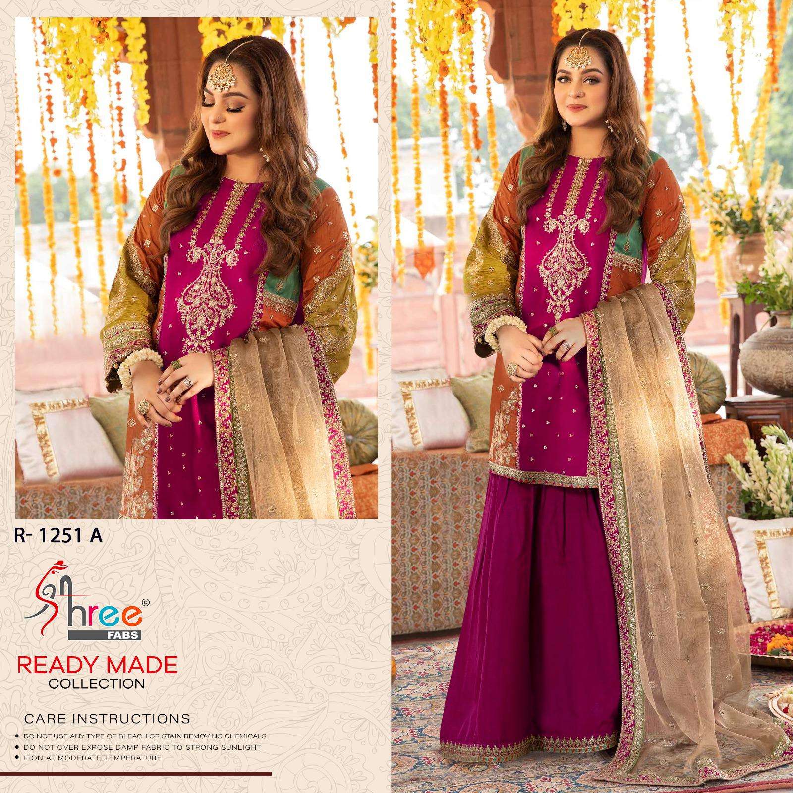 SHREE FABS R 1251 SILK BEAUTIFUL DESIGNER PAKISTANI SUIT