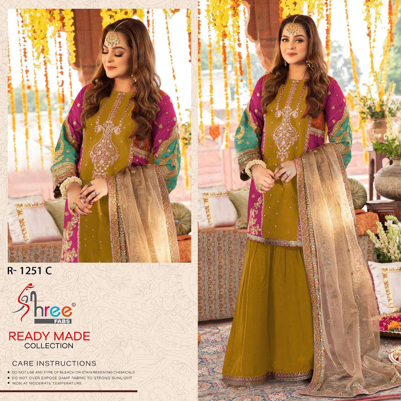 SHREE FABS R 1251 SILK BEAUTIFUL DESIGNER PAKISTANI SUIT