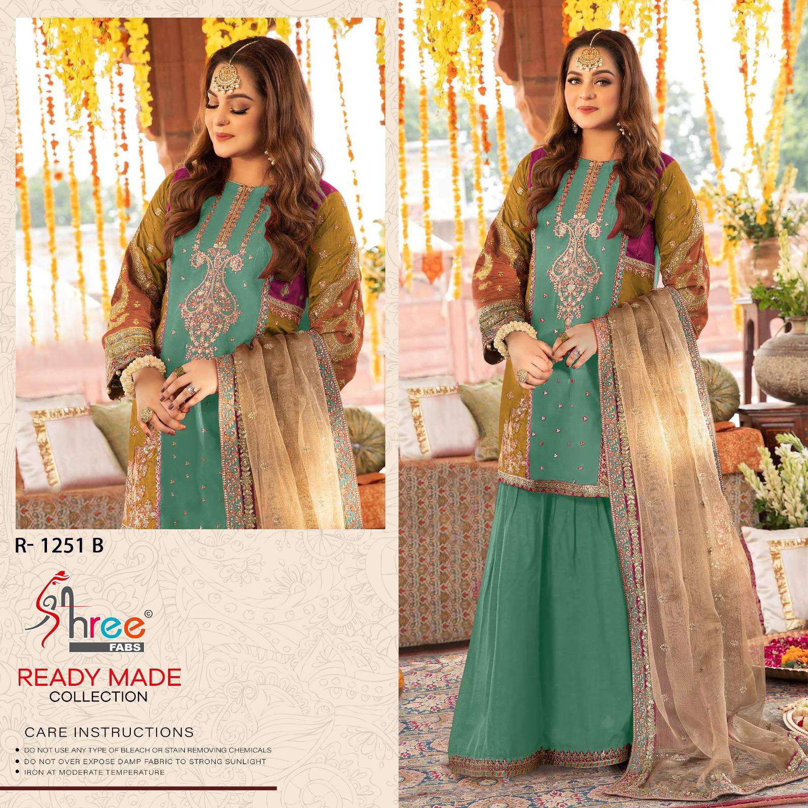 SHREE FABS R 1251 SILK BEAUTIFUL DESIGNER PAKISTANI SUIT