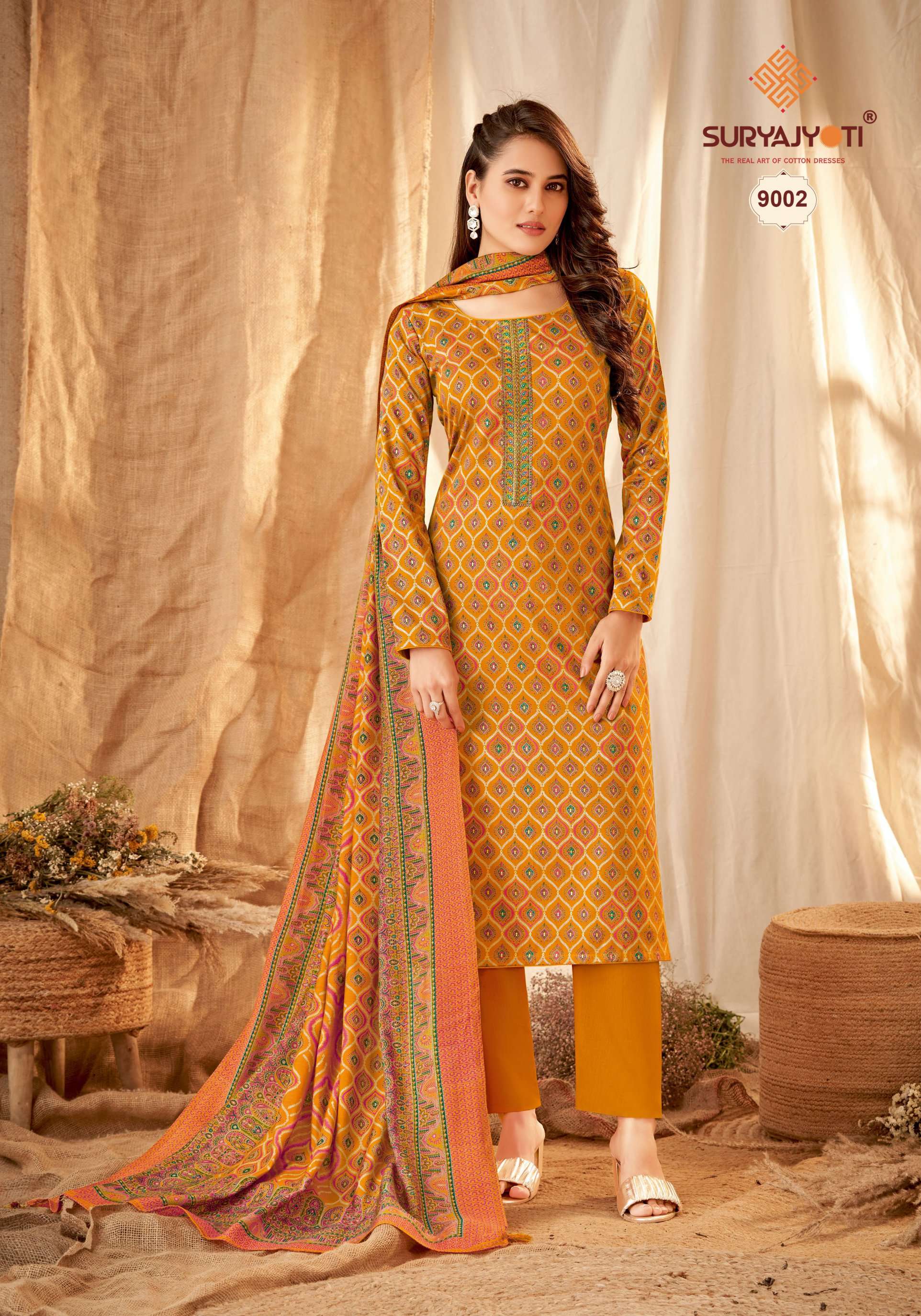 SURYAJYOTI KALKI VOL 9 JAM SATIN FANCY WORK SALWAR SUIT
