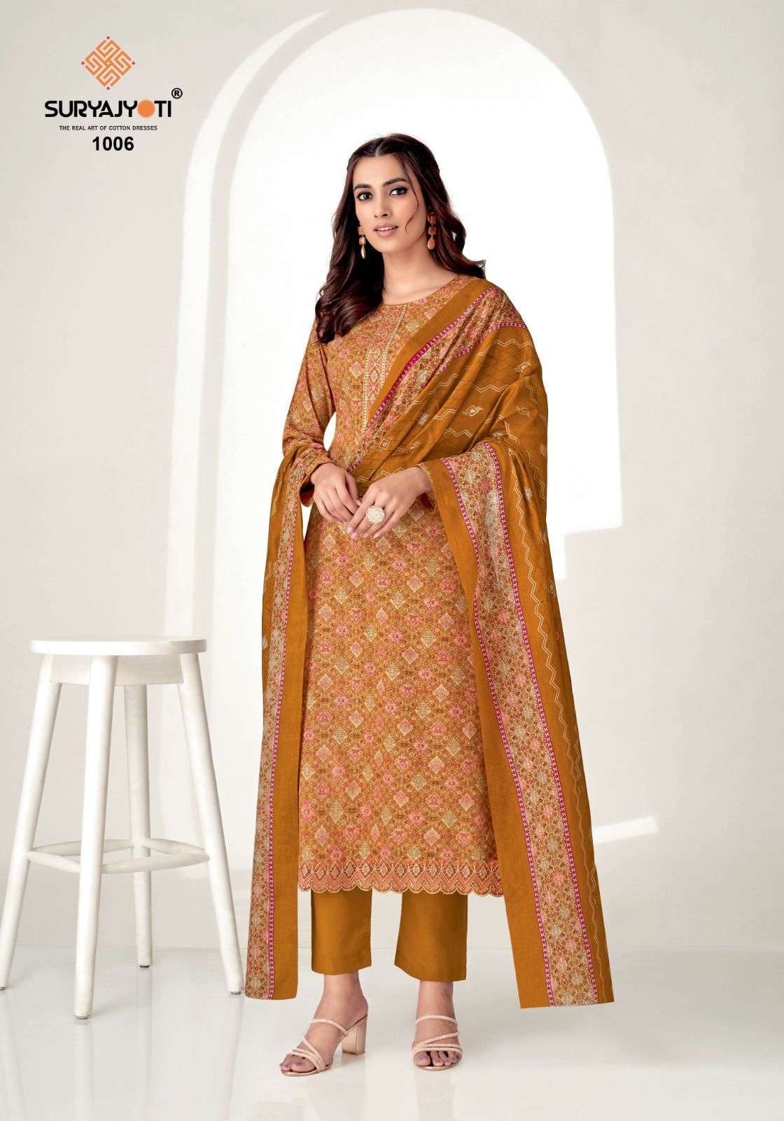 SURYAJYOTI PAARUL VOL 1 COTTON FANCY WORK SALWAR SUIT