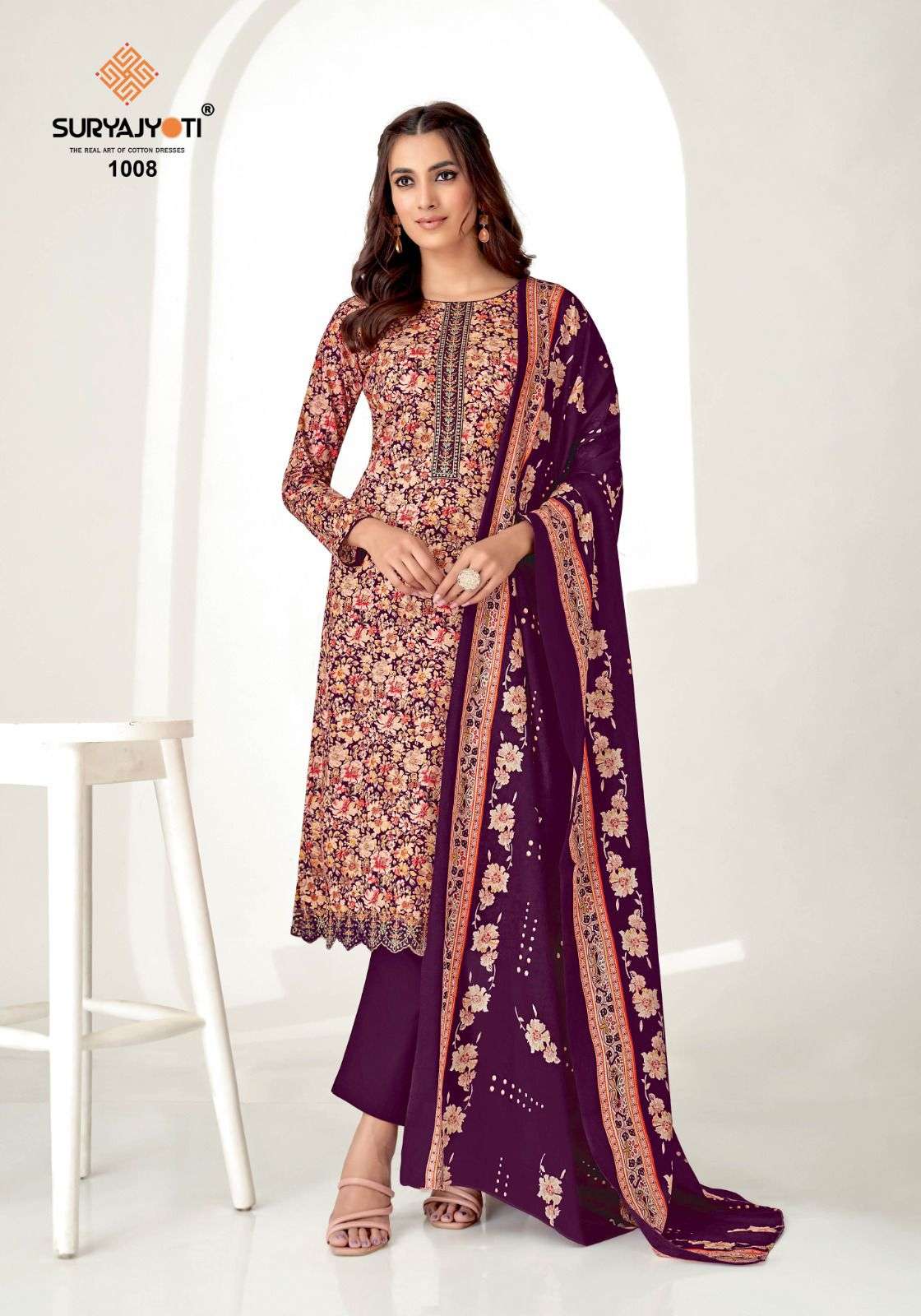 SURYAJYOTI PAARUL VOL 1 COTTON FANCY WORK SALWAR SUIT