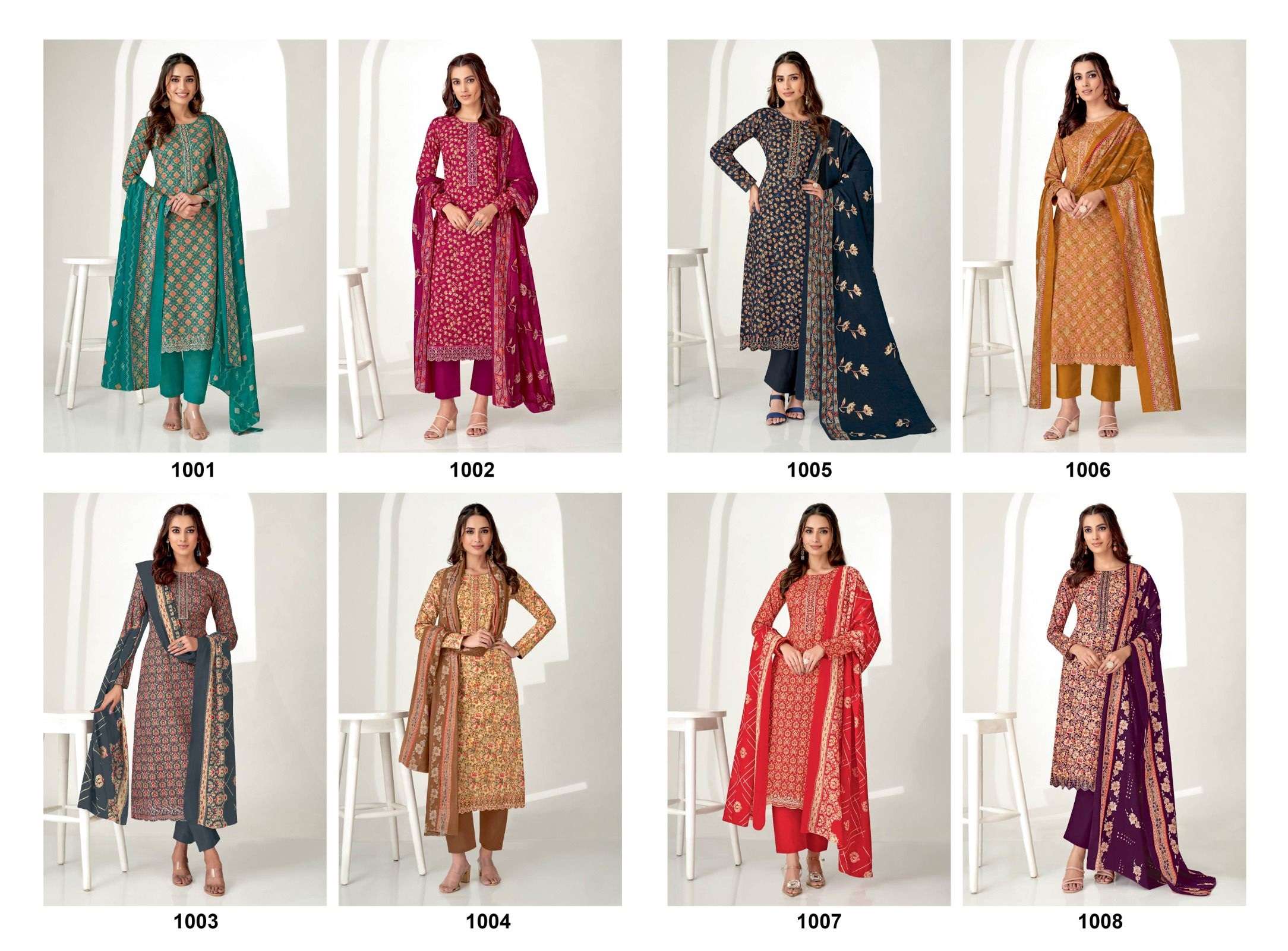 SURYAJYOTI PAARUL VOL 1 COTTON FANCY WORK SALWAR SUIT