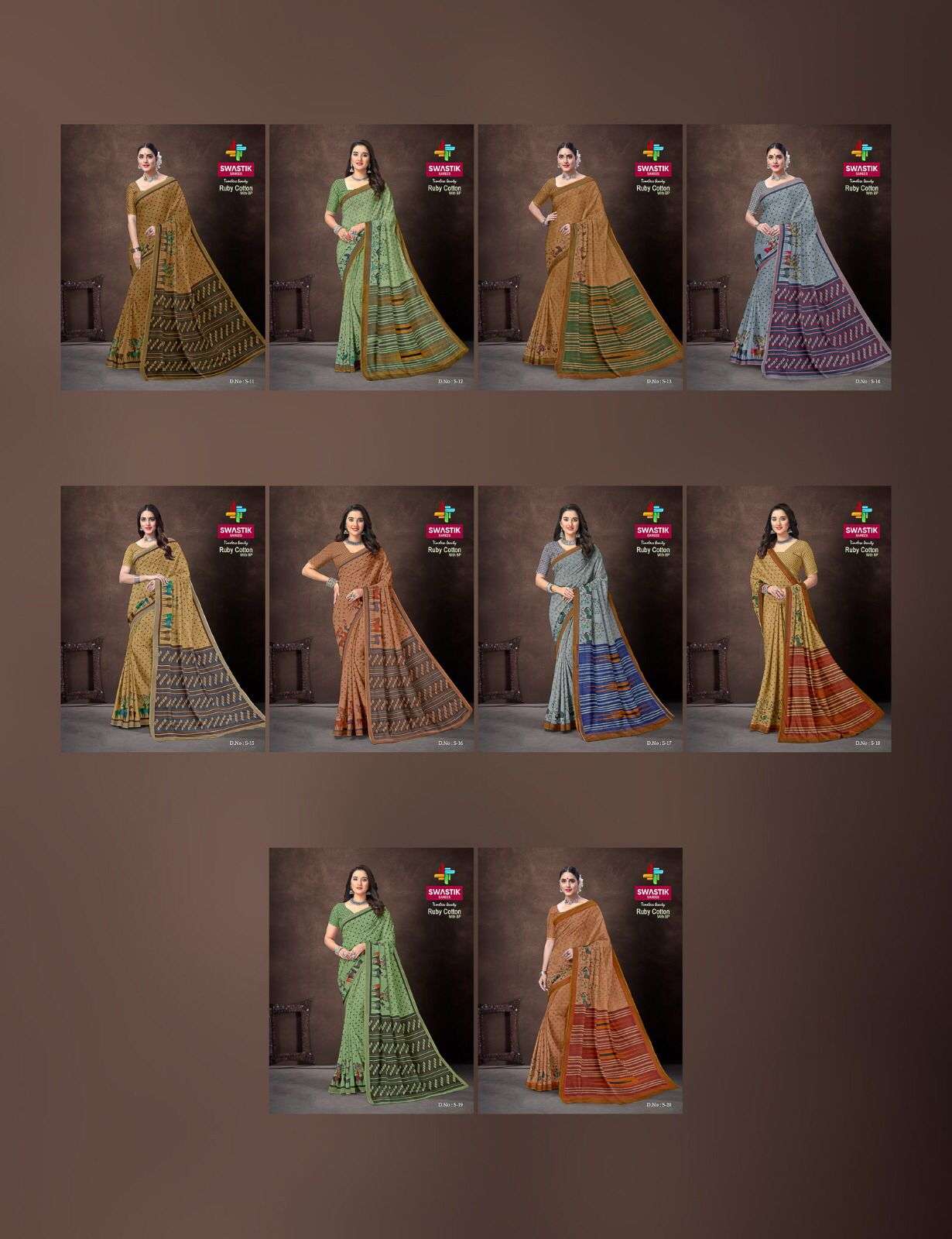 SWASTIK SAREES RUBY COTTON PRINTS SAREE