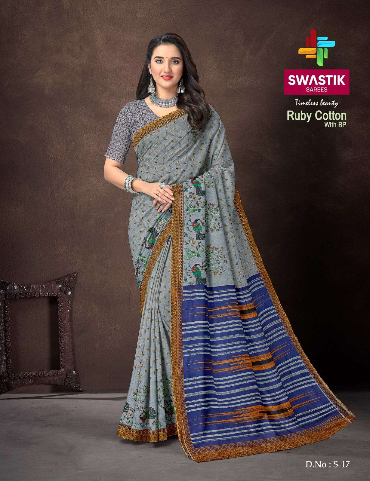 SWASTIK SAREES RUBY COTTON PRINTS SAREE