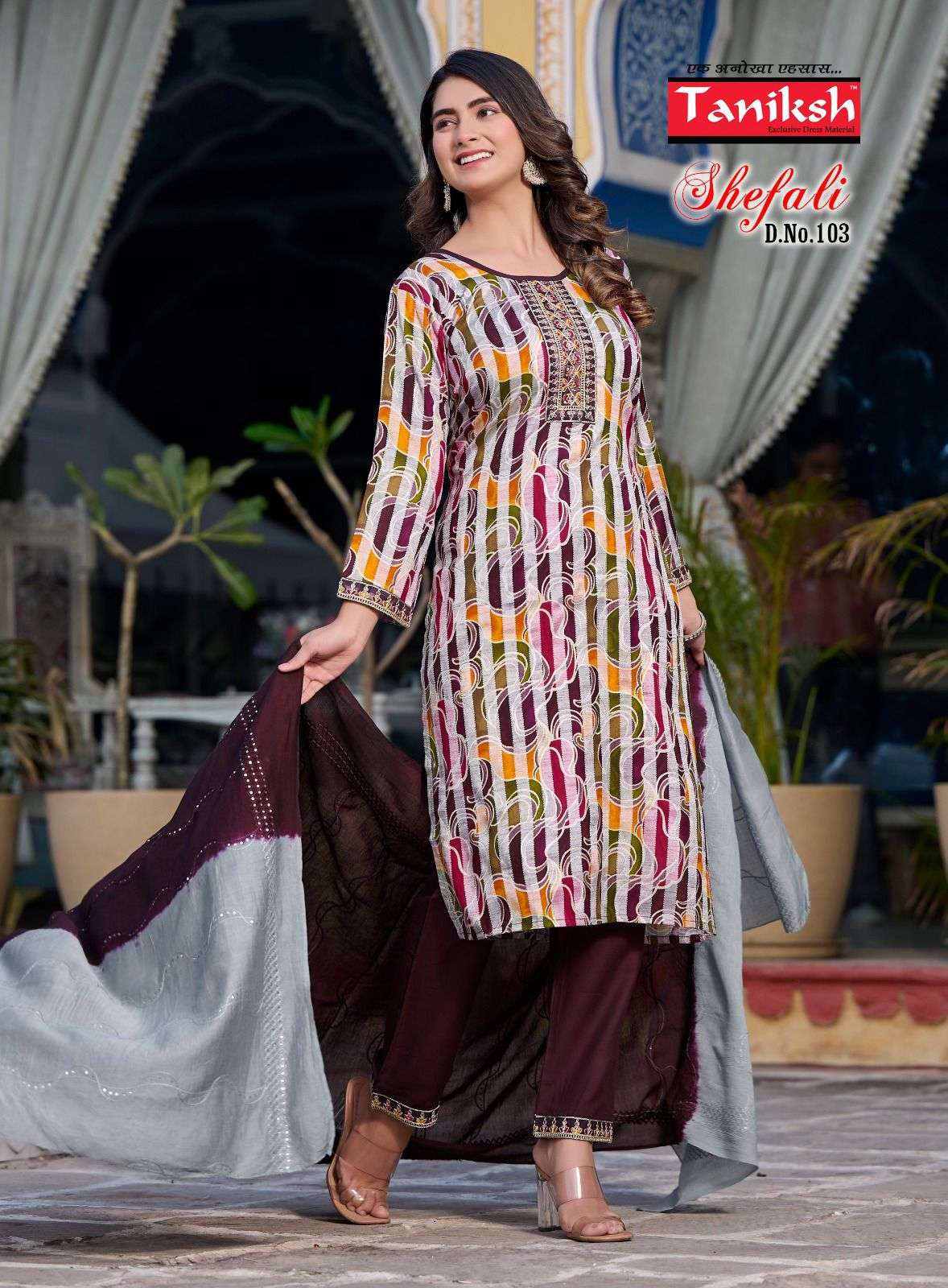 TANISHK SHEFALI VOL 1 RAYON FOIL PRINTS KURTI COMBO SET 