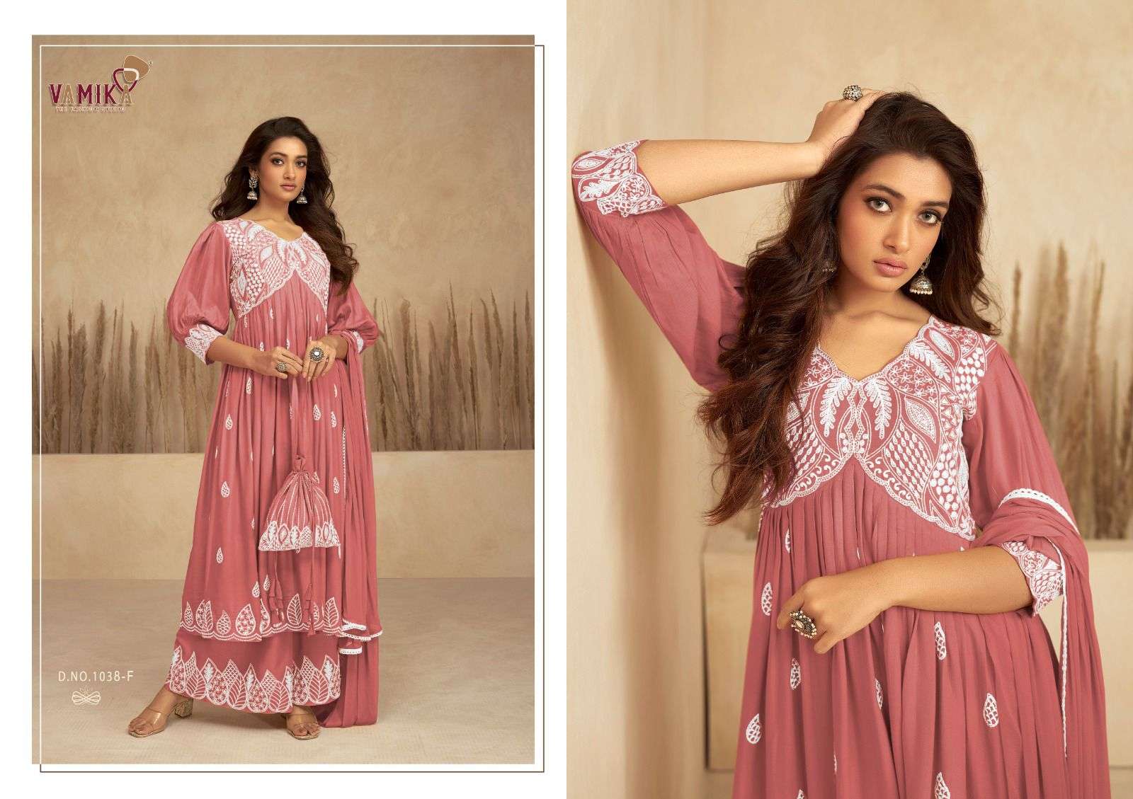 VAMIKA LAKHNAVI VOL 7 SILVER  FANCY DESIGNER PARTY WEAR SUIT