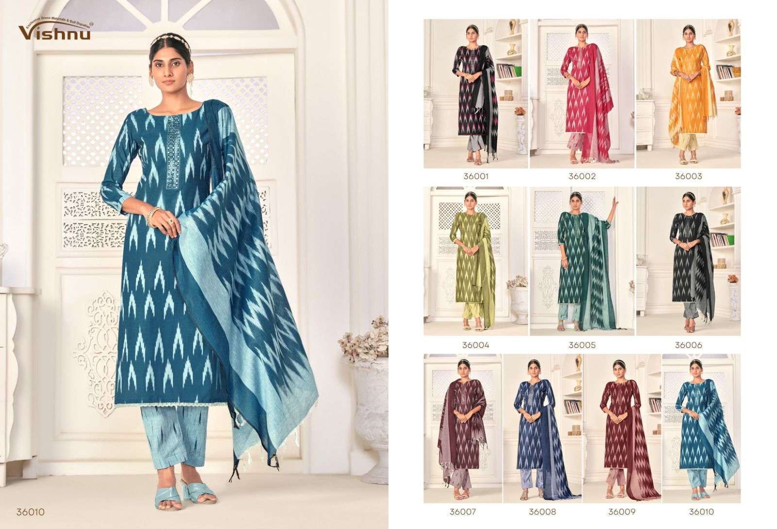 VISHNU IMPEX IKKAT VOL 2 COTTON IKKAT PRINT SALWAR SUIT