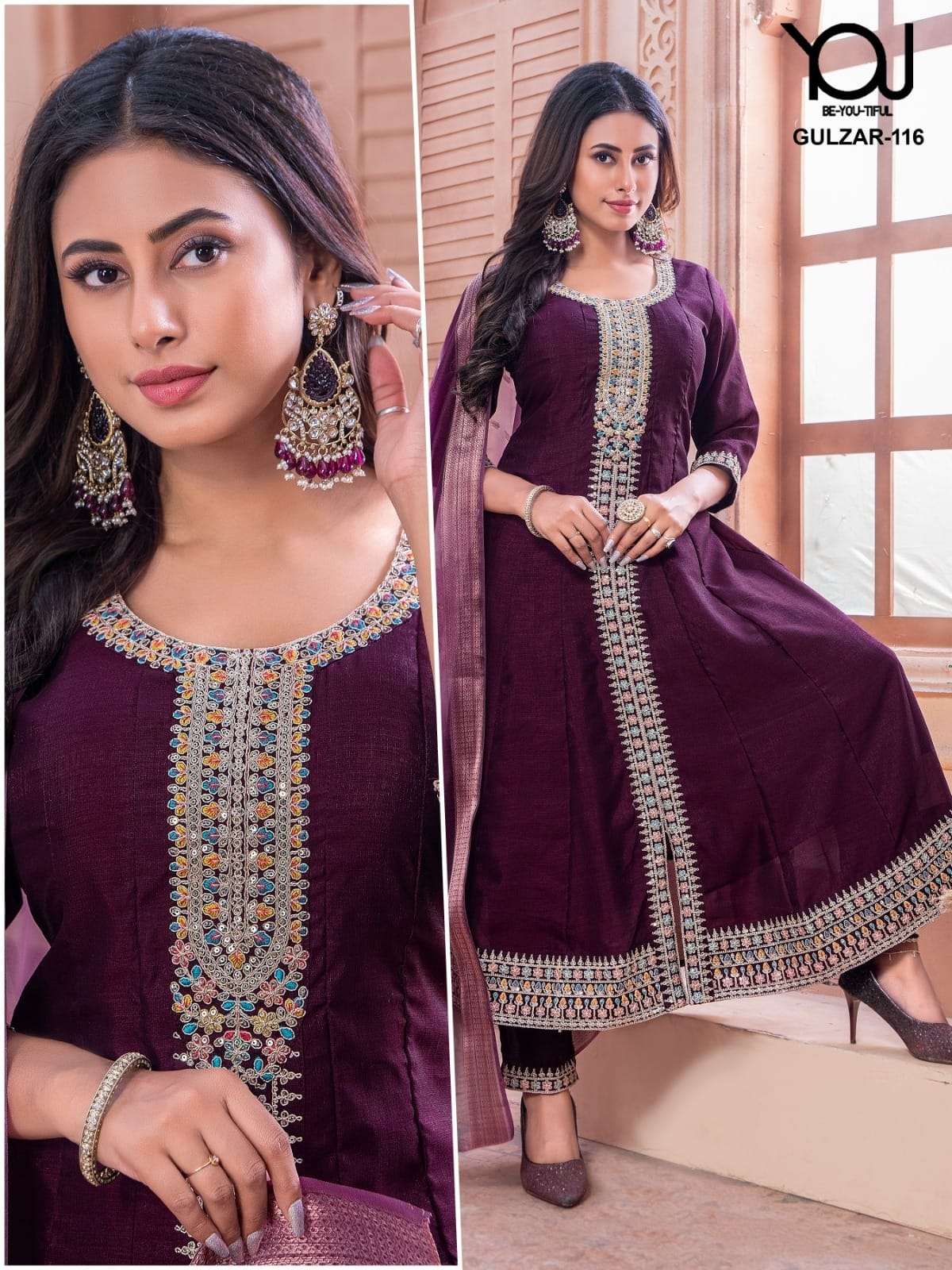 WANNA GULZAR VOL 2 ANARKALI STYLE KURTI COMBO SET 