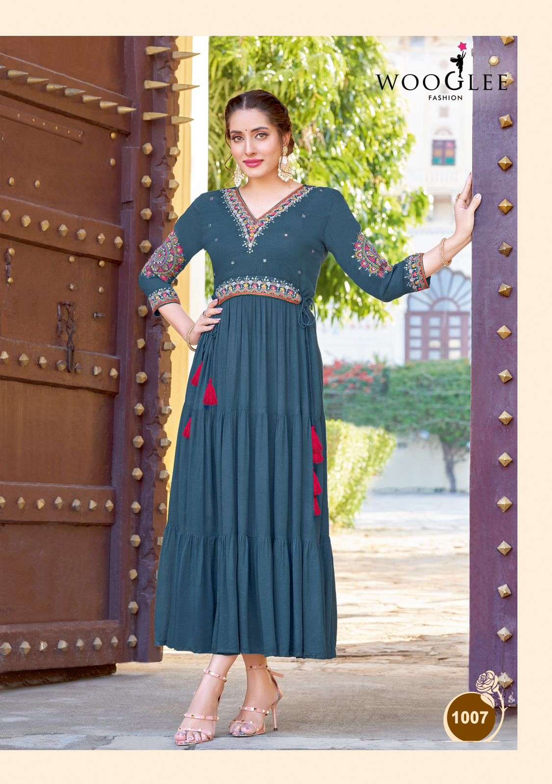 WOOGLEE NIRJA VOL 2 RAYON FANCY GOWN