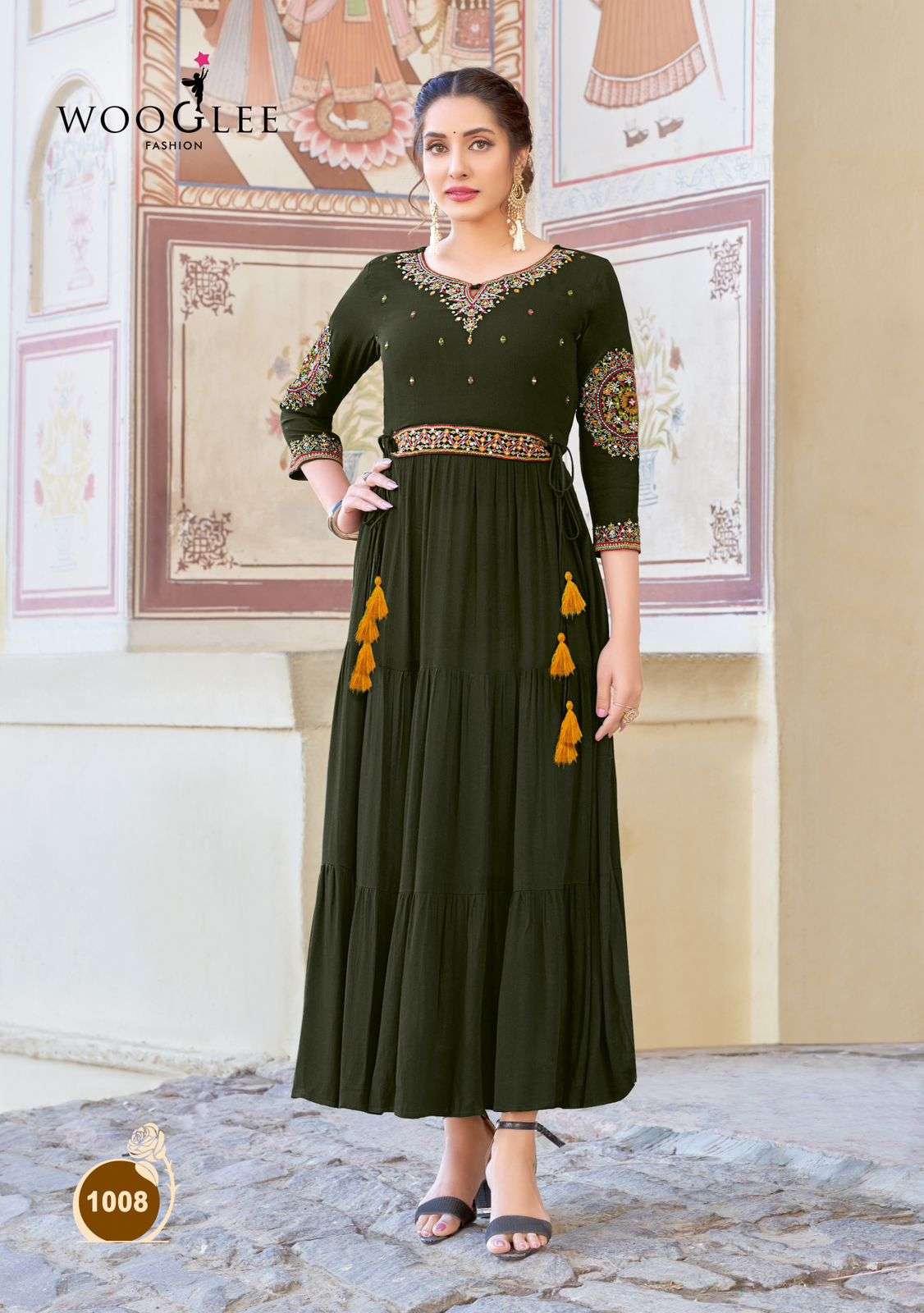 WOOGLEE NIRJA VOL 2 RAYON FANCY GOWN